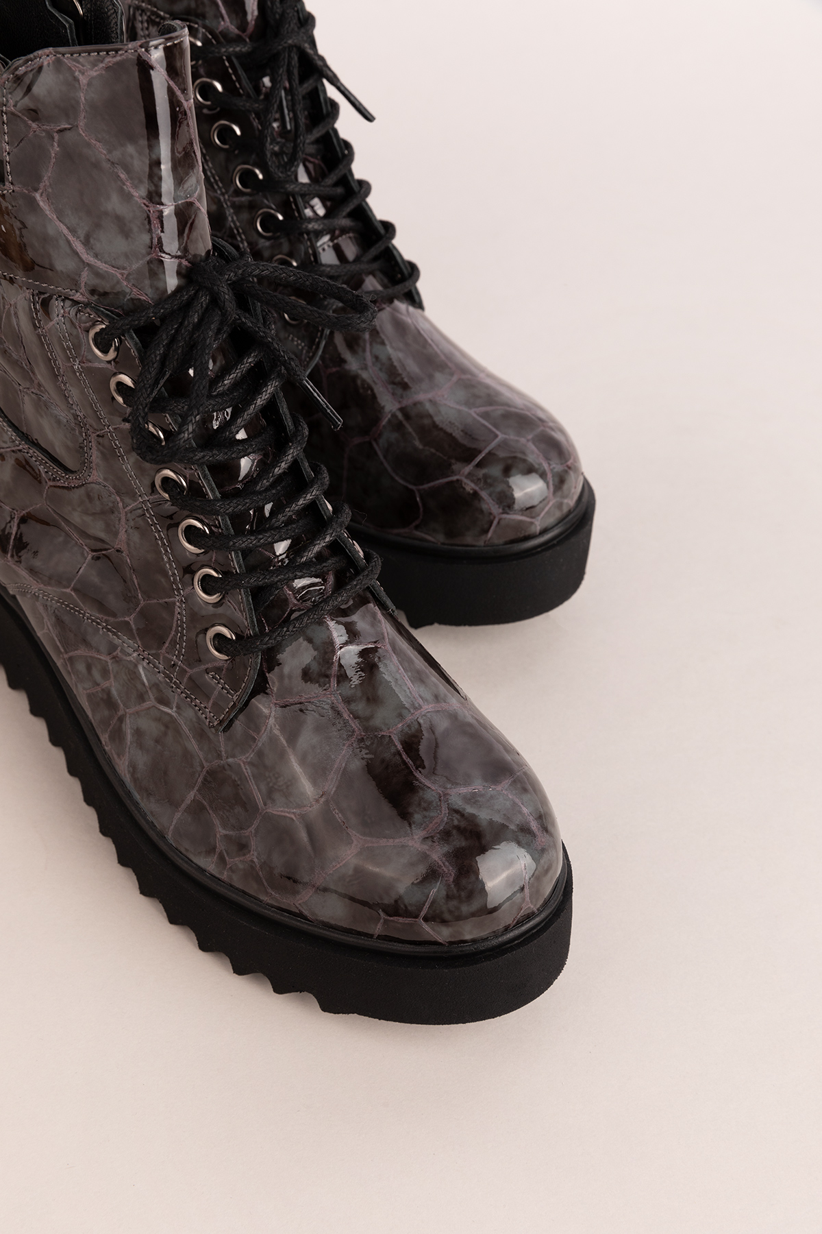 Gondol Kadın Hakiki Deri Dolgu Topuklu Hafif Bot ast.8525 - Görsel 8