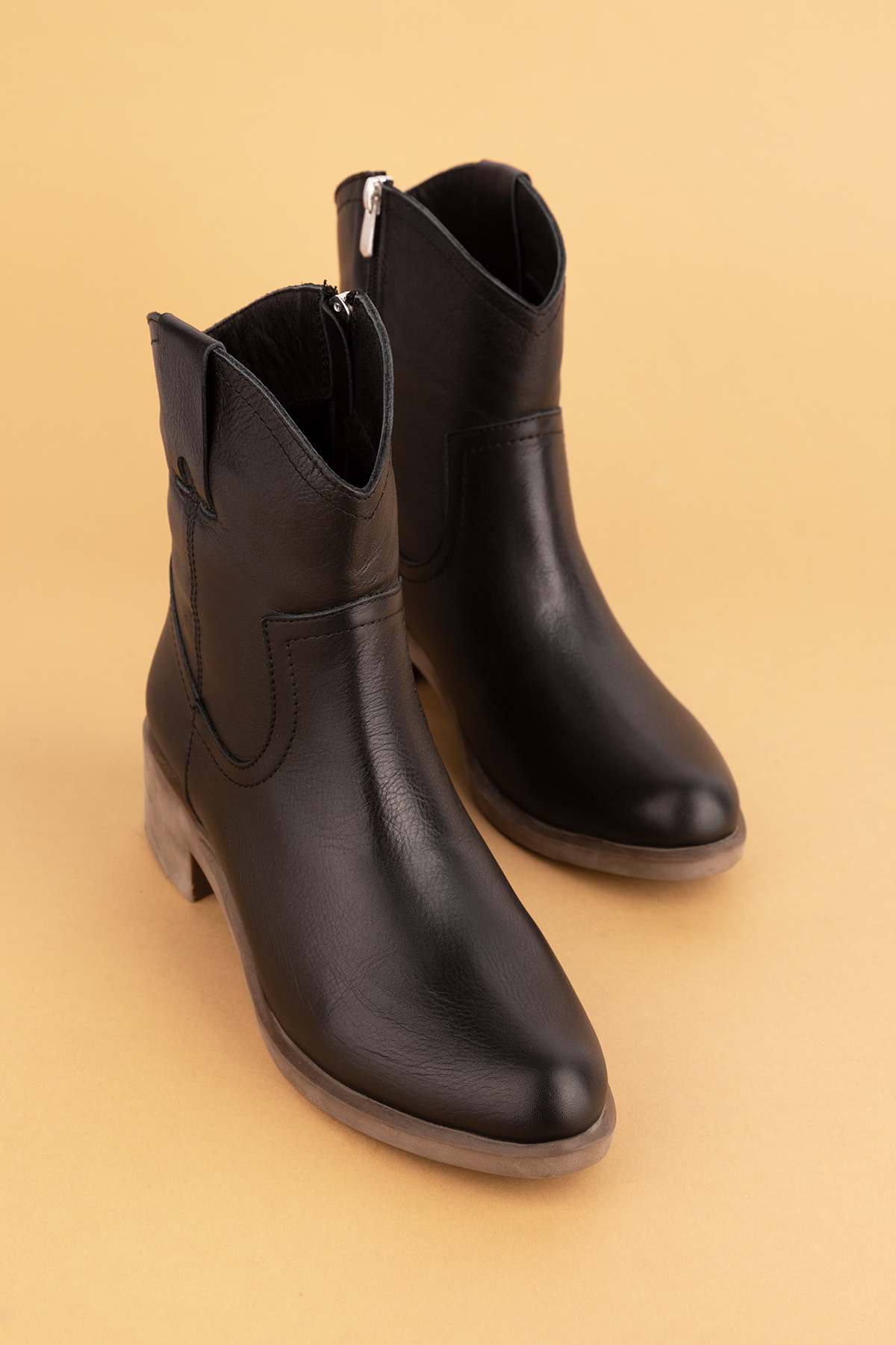 Gondol Kadın Hakiki Deri Western Bot anl.2871 - Görsel 3