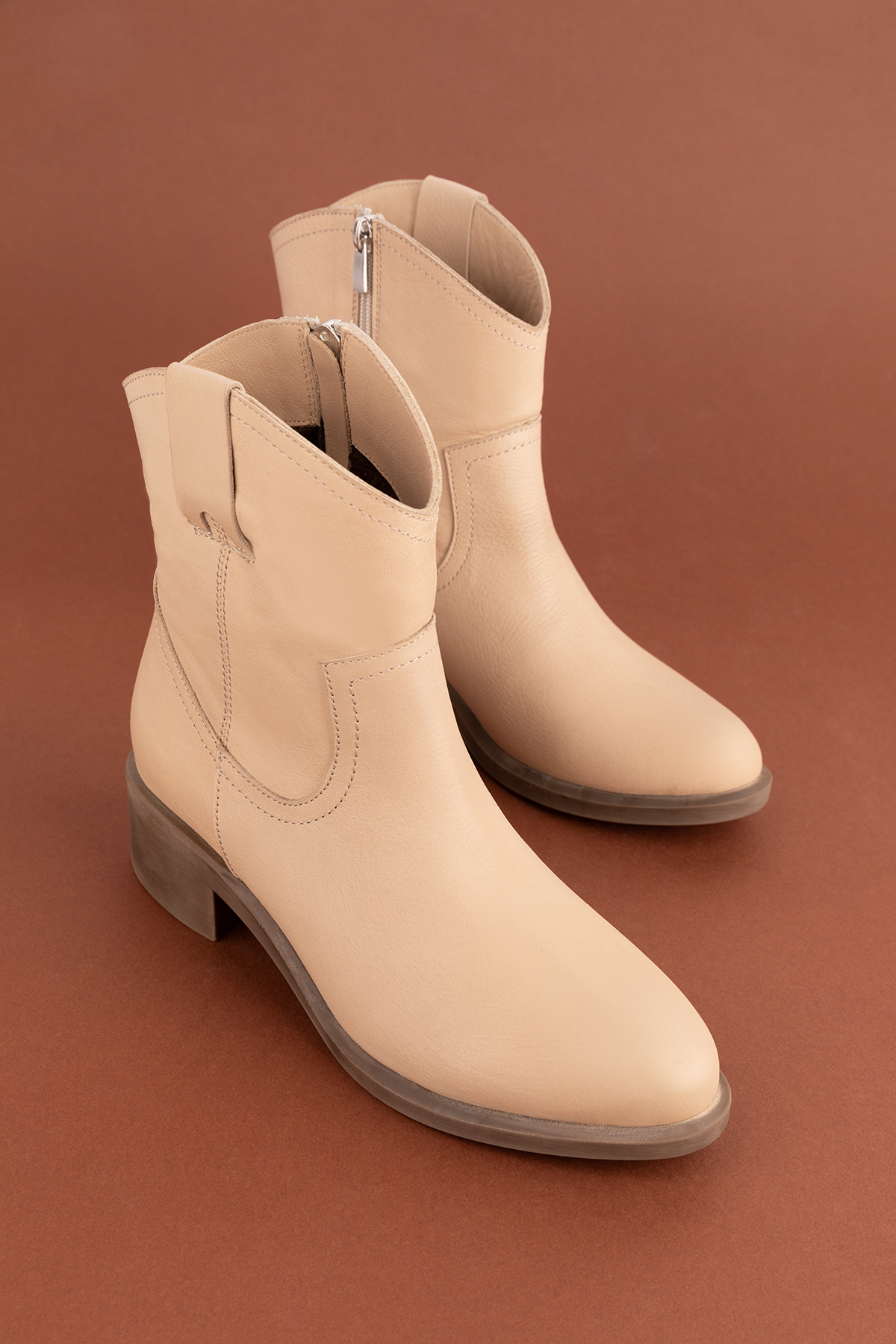 Gondol Kadın Hakiki Deri Western Bot anl.2871 - Görsel 2