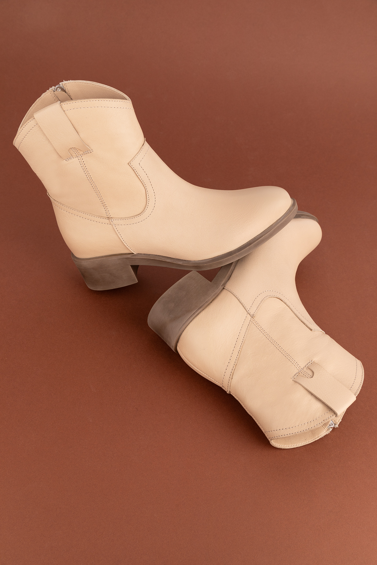 Gondol Kadın Hakiki Deri Western Bot anl.2871 - Görsel 4