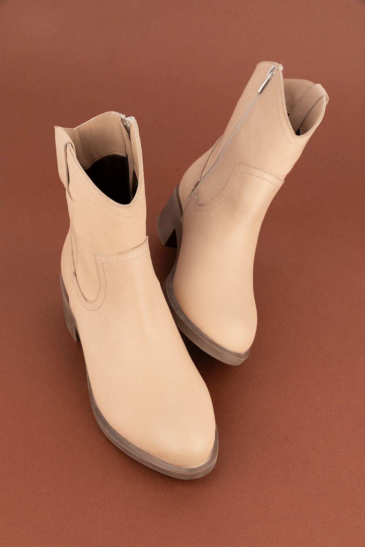 Gondol Kadın Hakiki Deri Western Bot anl.2871 - Görsel 5