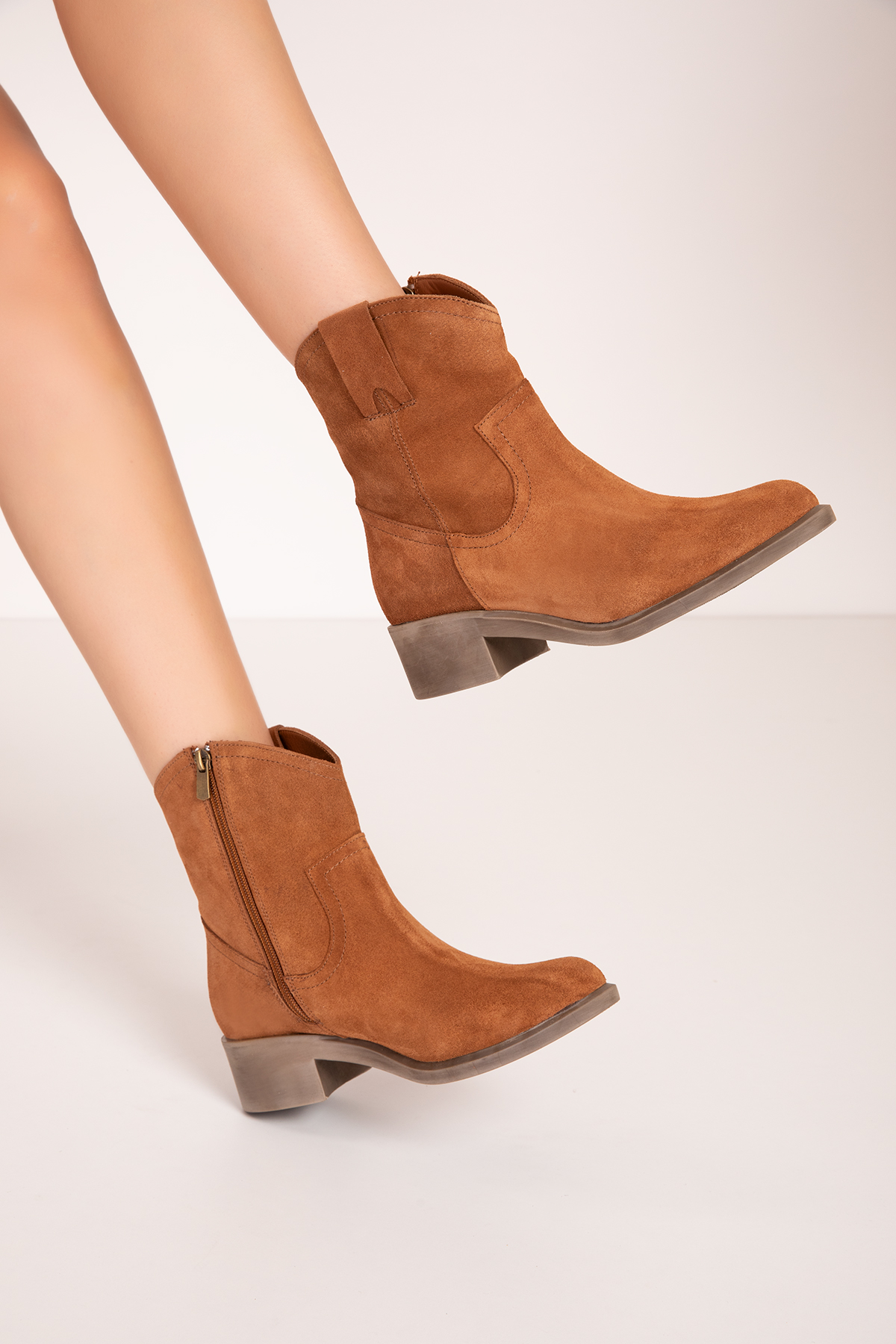 Gondol Kadın Hakiki Deri Western Bot anl.2871 - Görsel 2