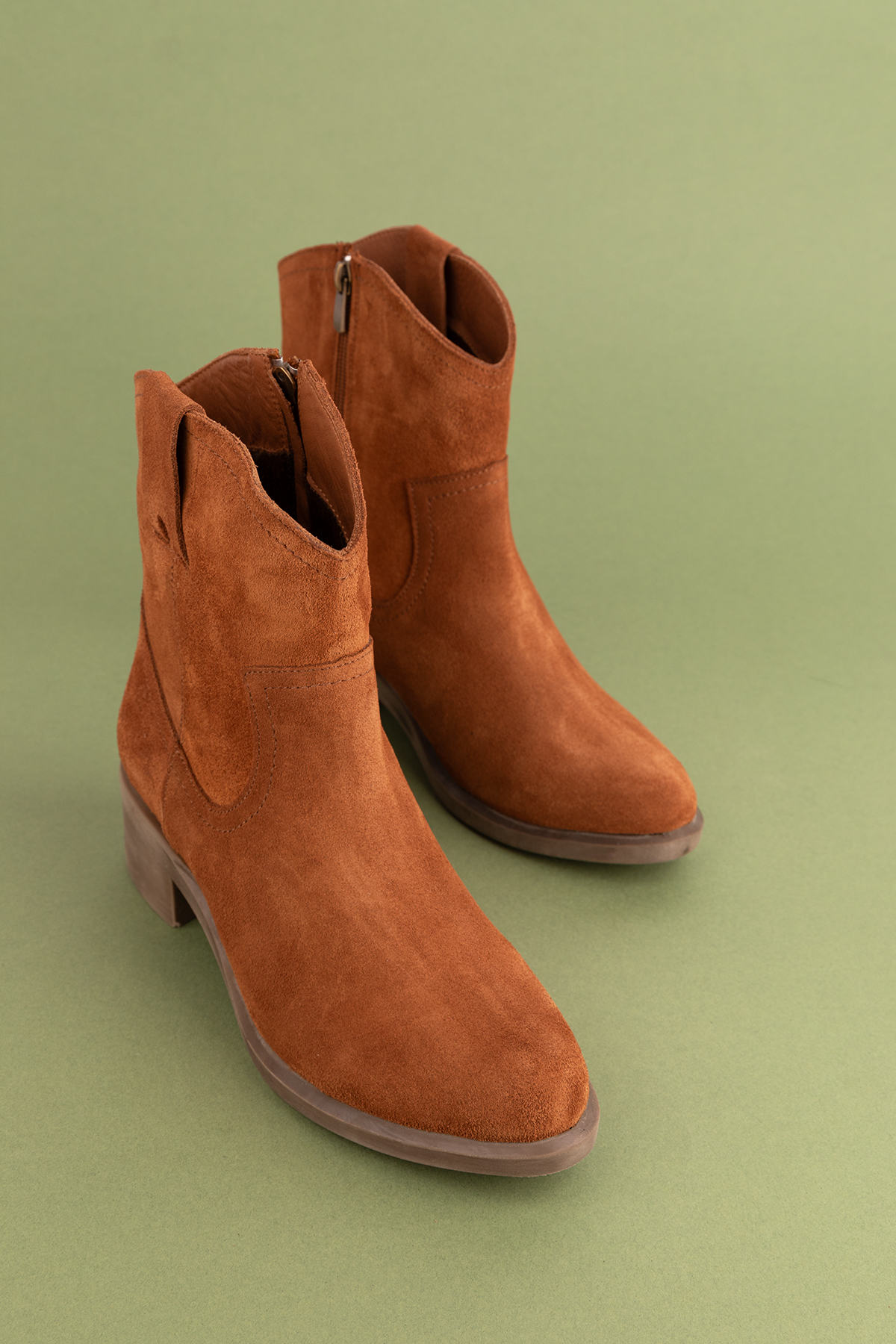 Gondol Kadın Hakiki Deri Western Bot anl.2871 - Görsel 8