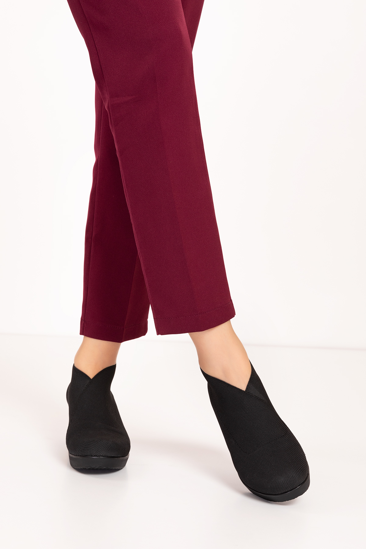 Gondol Dolgu Topuklu Lastikli Kapsül Tarz Ayakkabı ell.1212 - Görsel 4