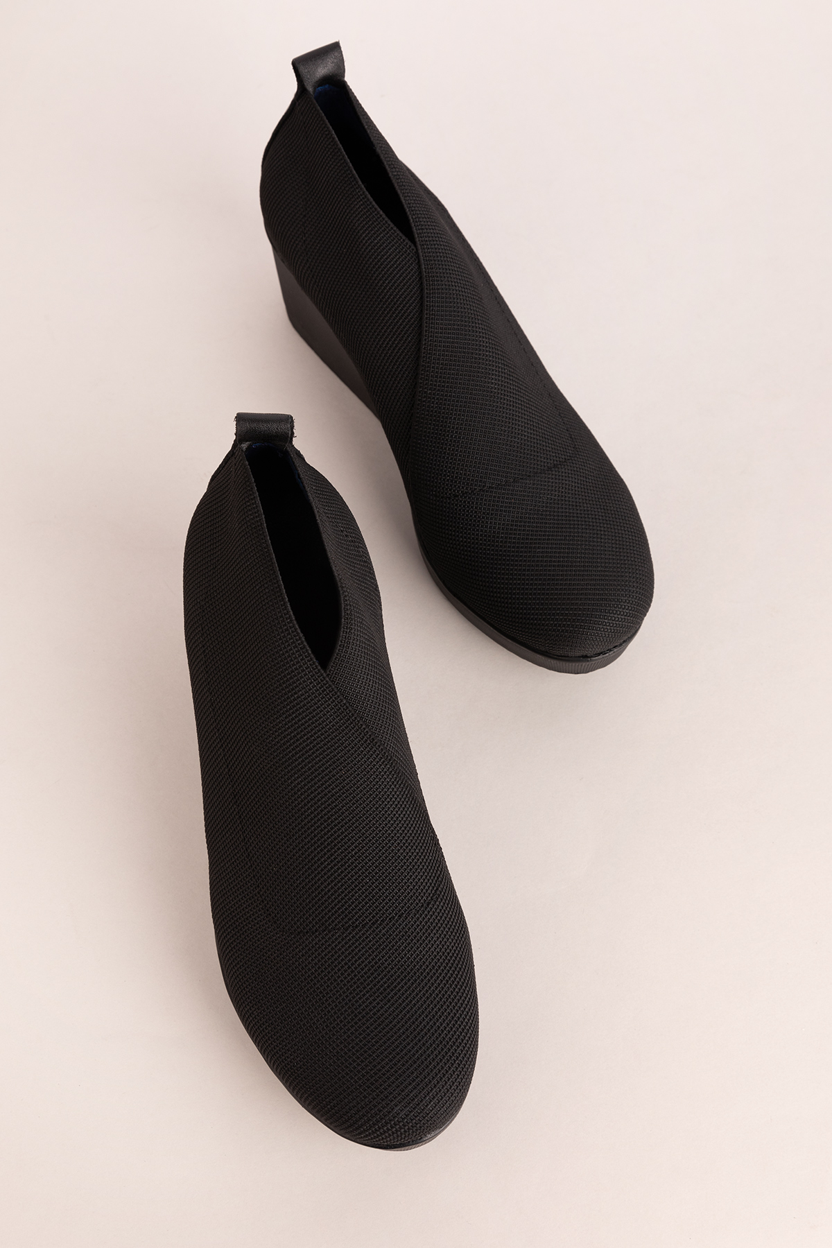 Gondol Dolgu Topuklu Lastikli Kapsül Tarz Ayakkabı ell.1212 - Görsel 6