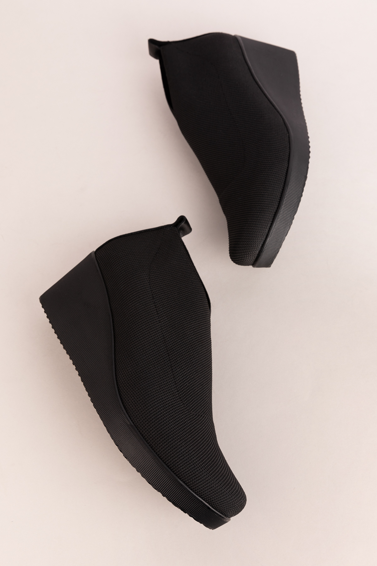 Gondol Dolgu Topuklu Lastikli Kapsül Tarz Ayakkabı ell.1212 - Görsel 7