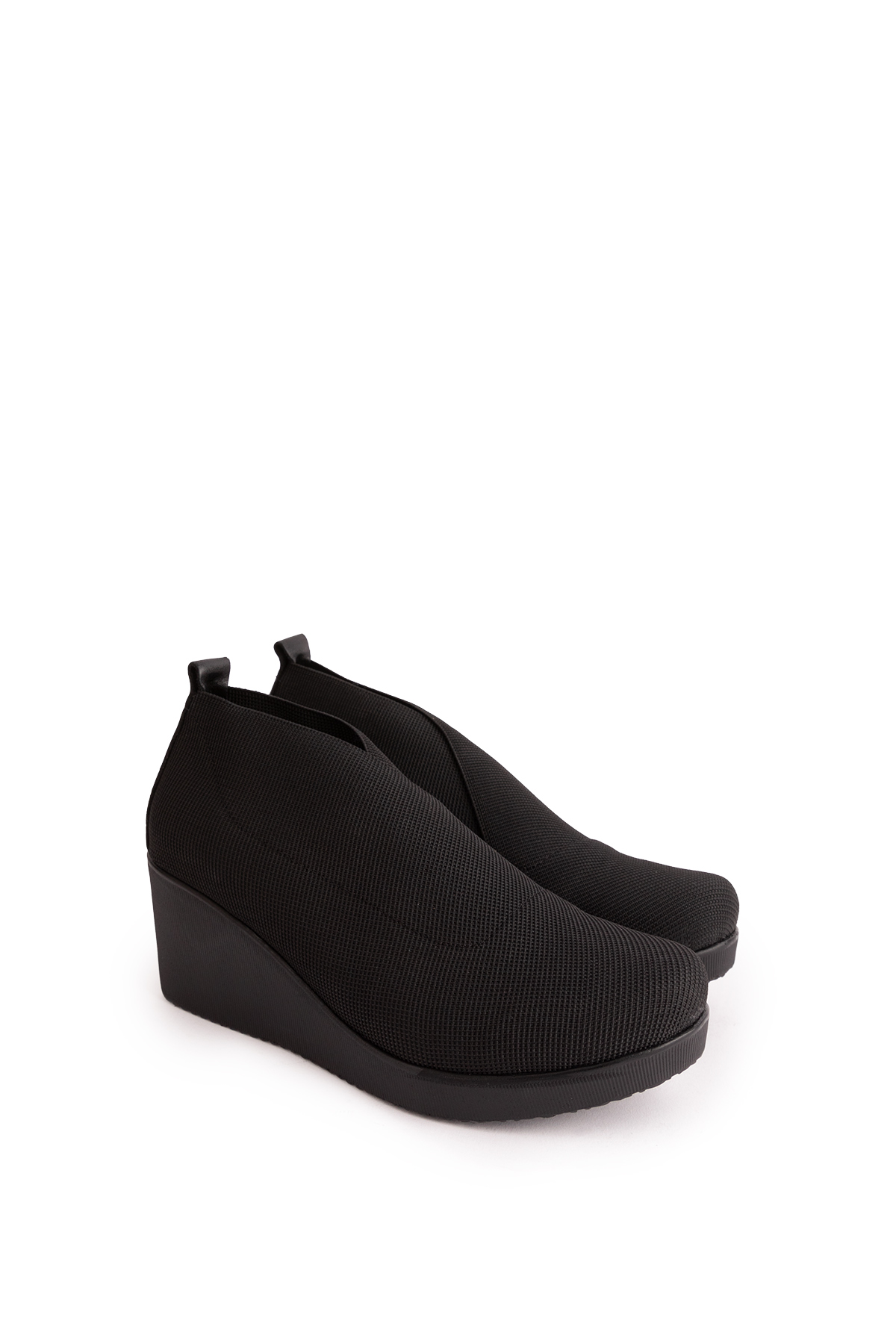 Gondol Dolgu Topuklu Lastikli Kapsül Tarz Ayakkabı ell.1212 - Görsel 9