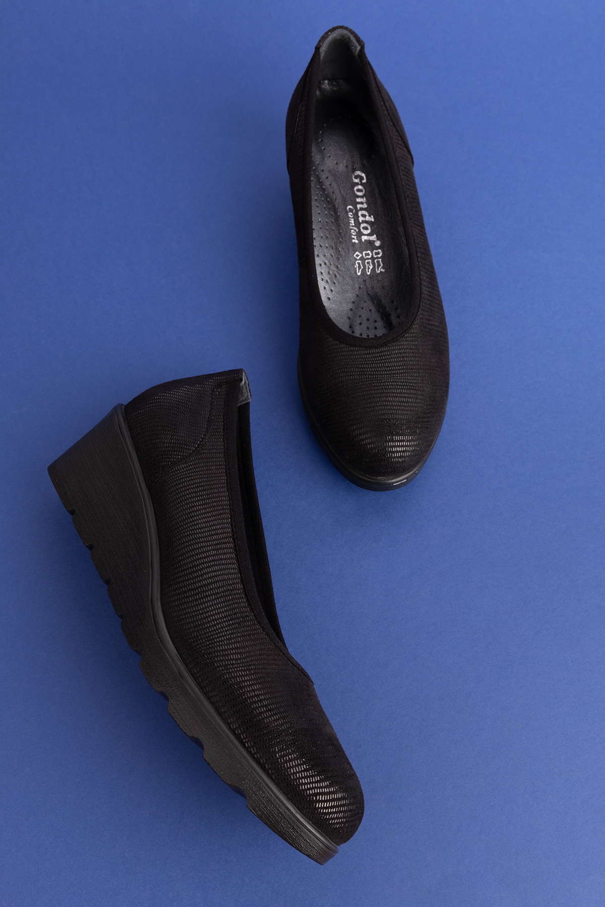 Gondol Hakiki Deri Dolgu Topuk Günlük Anne Ayakkabı ell.6806 - Görsel 3