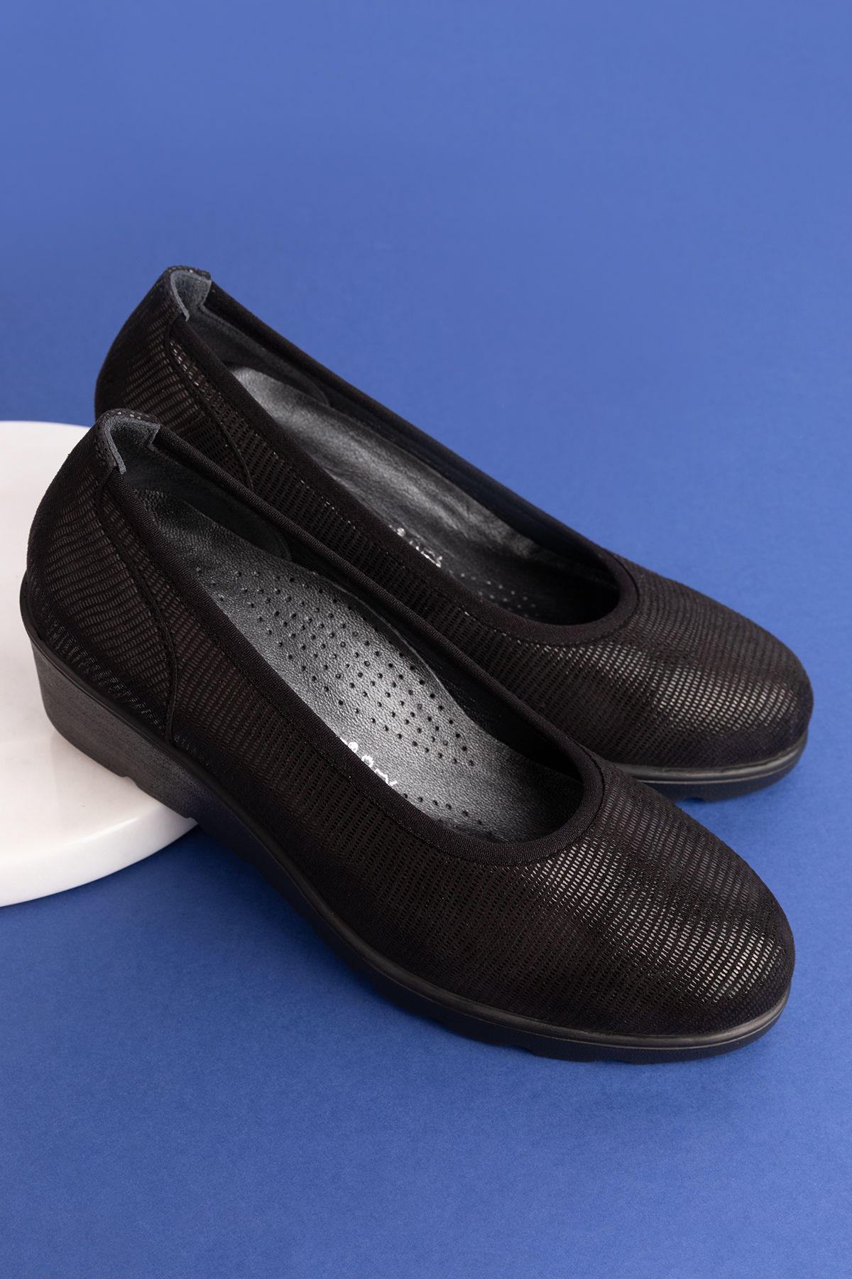 Gondol Hakiki Deri Dolgu Topuk Günlük Anne Ayakkabı ell.6806 - Görsel 7