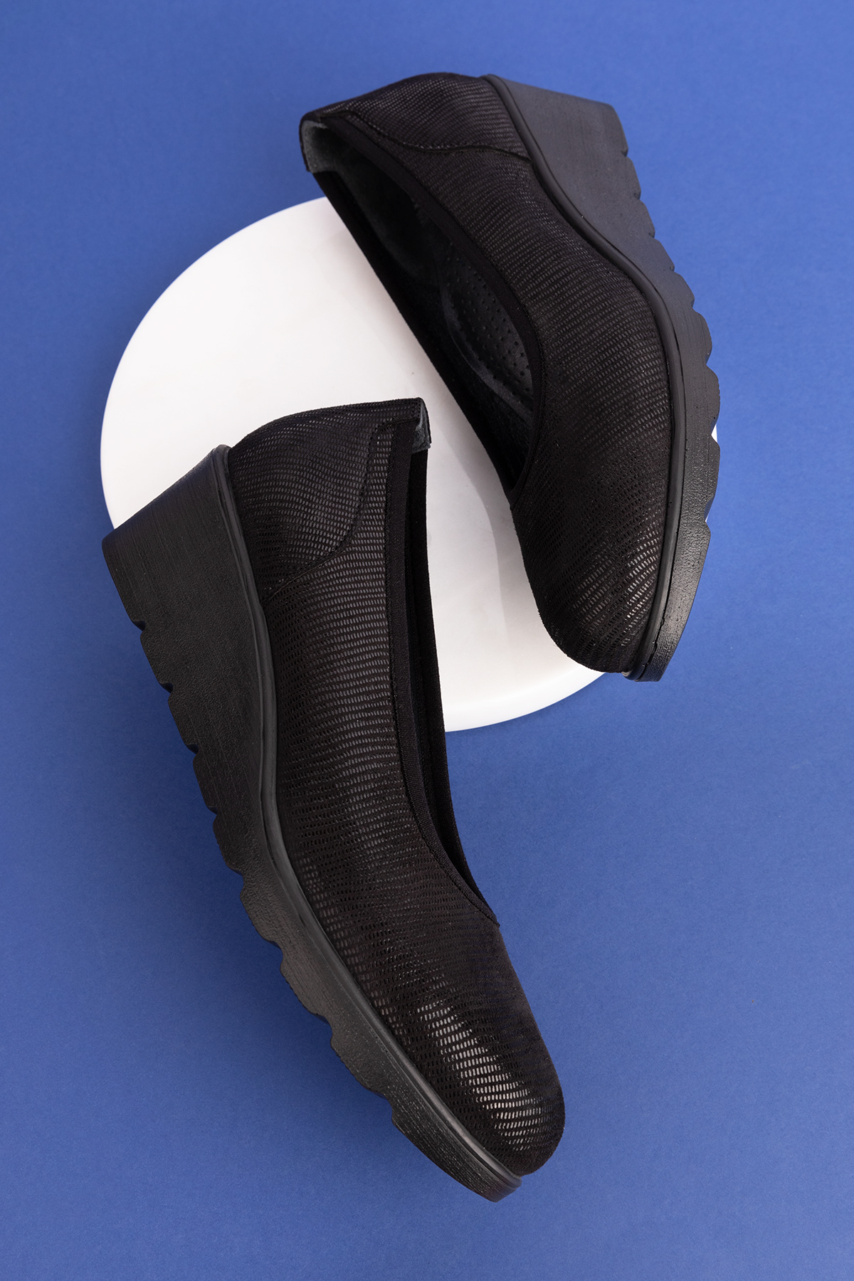 Gondol Hakiki Deri Dolgu Topuk Günlük Anne Ayakkabı ell.6806 - Görsel 8