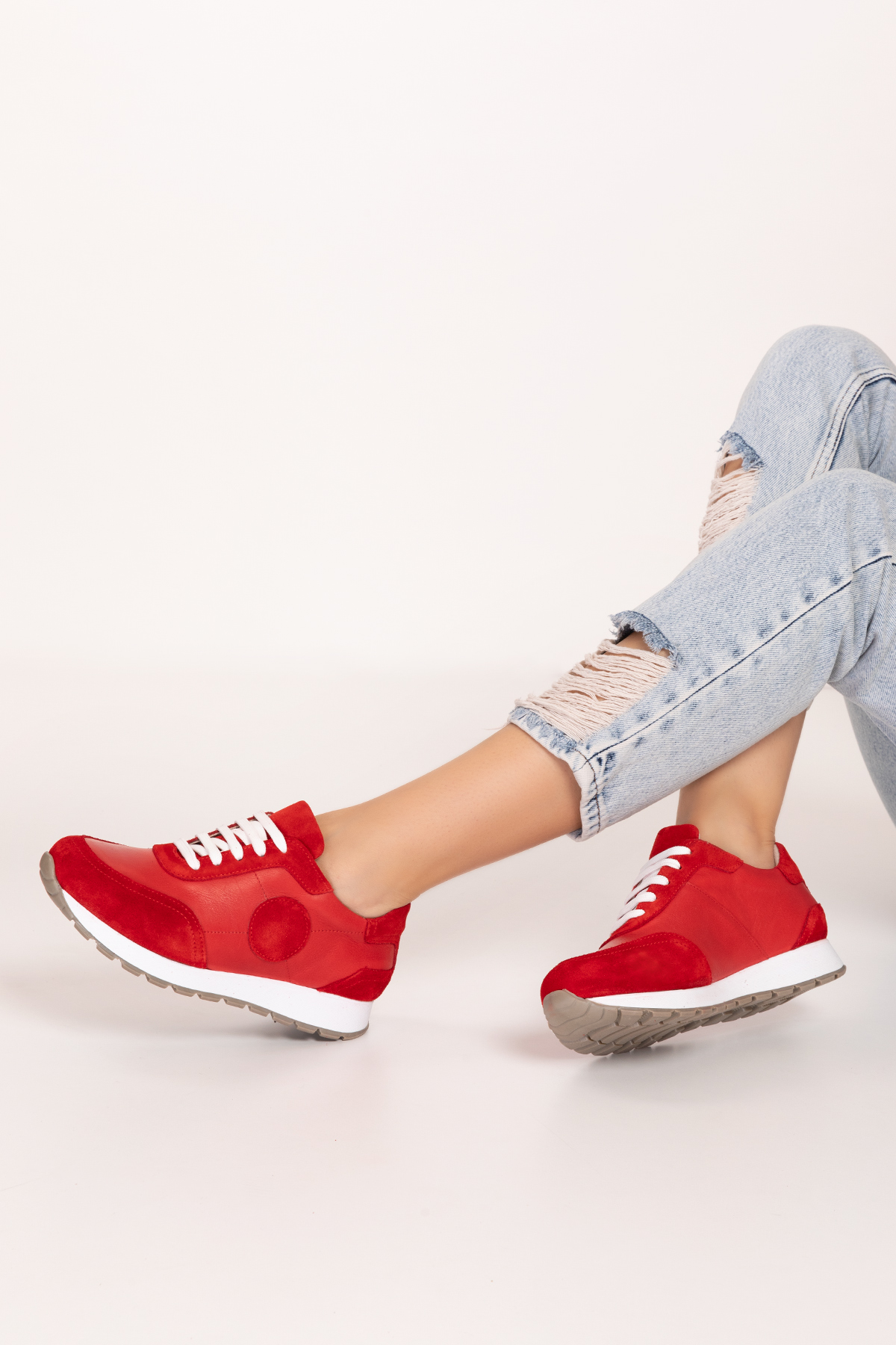 Gondol Içi Dışı Hakiki Deri Anatomik Taban Spor Ayakkabı gnd.20710 - Görsel 5