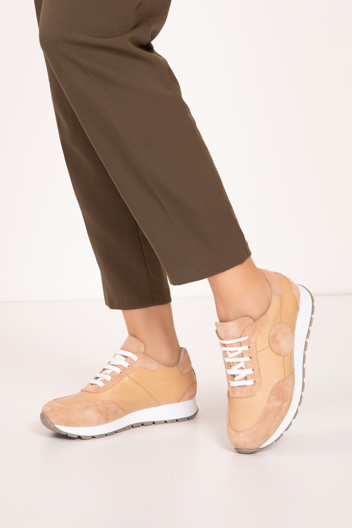 Gondol Içi Dışı Hakiki Deri Anatomik Taban Spor Ayakkabı gnd.20710 - Görsel 7