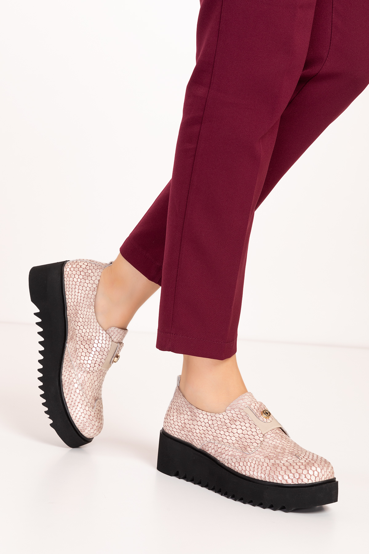 Gondol Lastik Detaylı Hakiki Deri Ayakkabı ast.8004 - Görsel 5