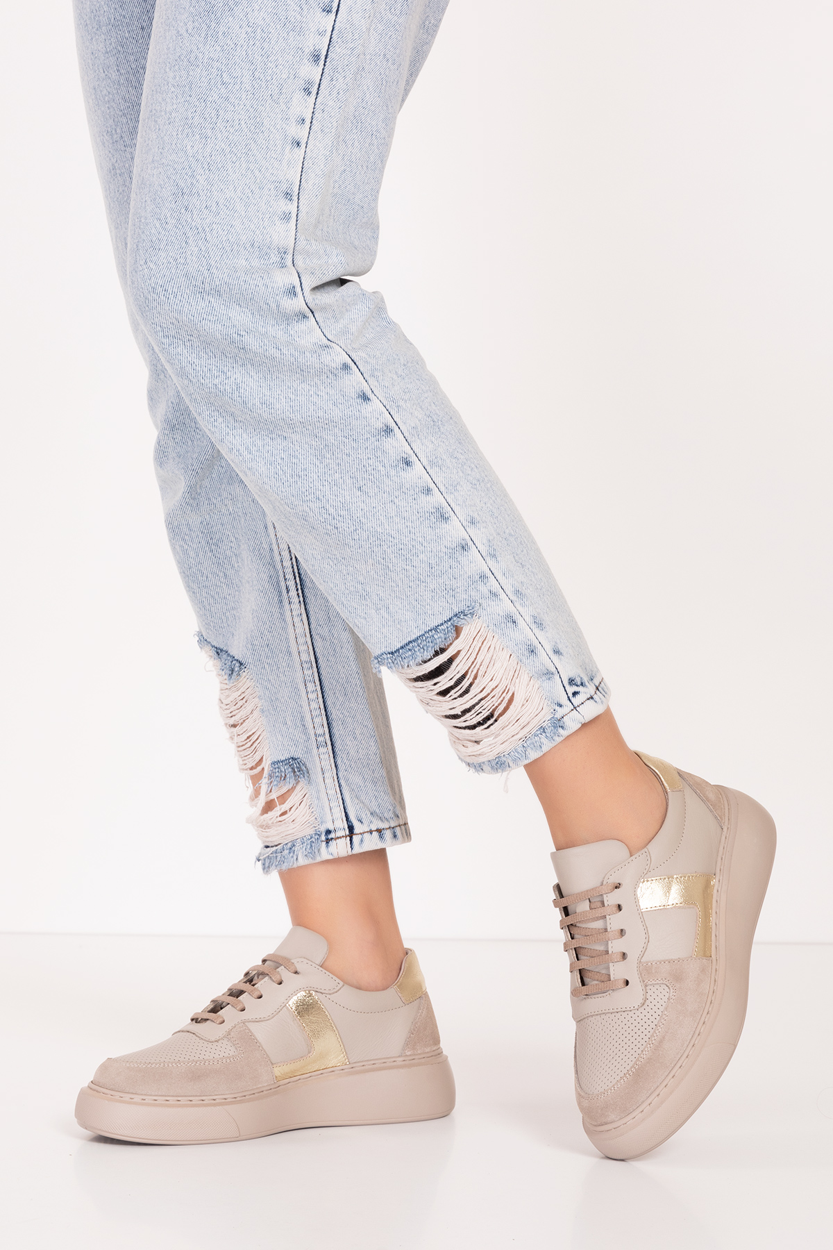 Gondol Hakiki Deri Rahat Günlük Ayakkabı pkr.918 - Görsel 3