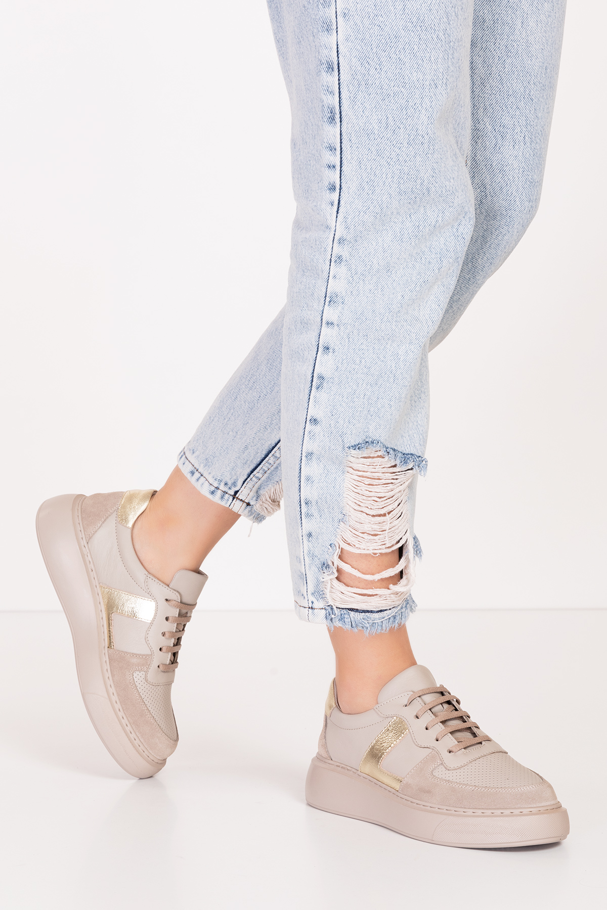 Gondol Hakiki Deri Rahat Günlük Ayakkabı pkr.918 - Görsel 4