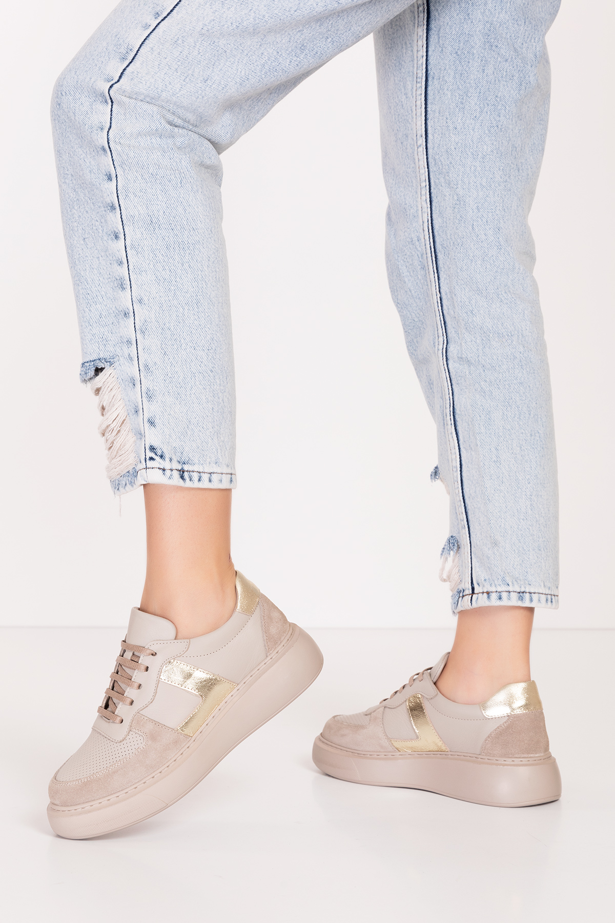 Gondol Hakiki Deri Rahat Günlük Ayakkabı pkr.918 - Görsel 5