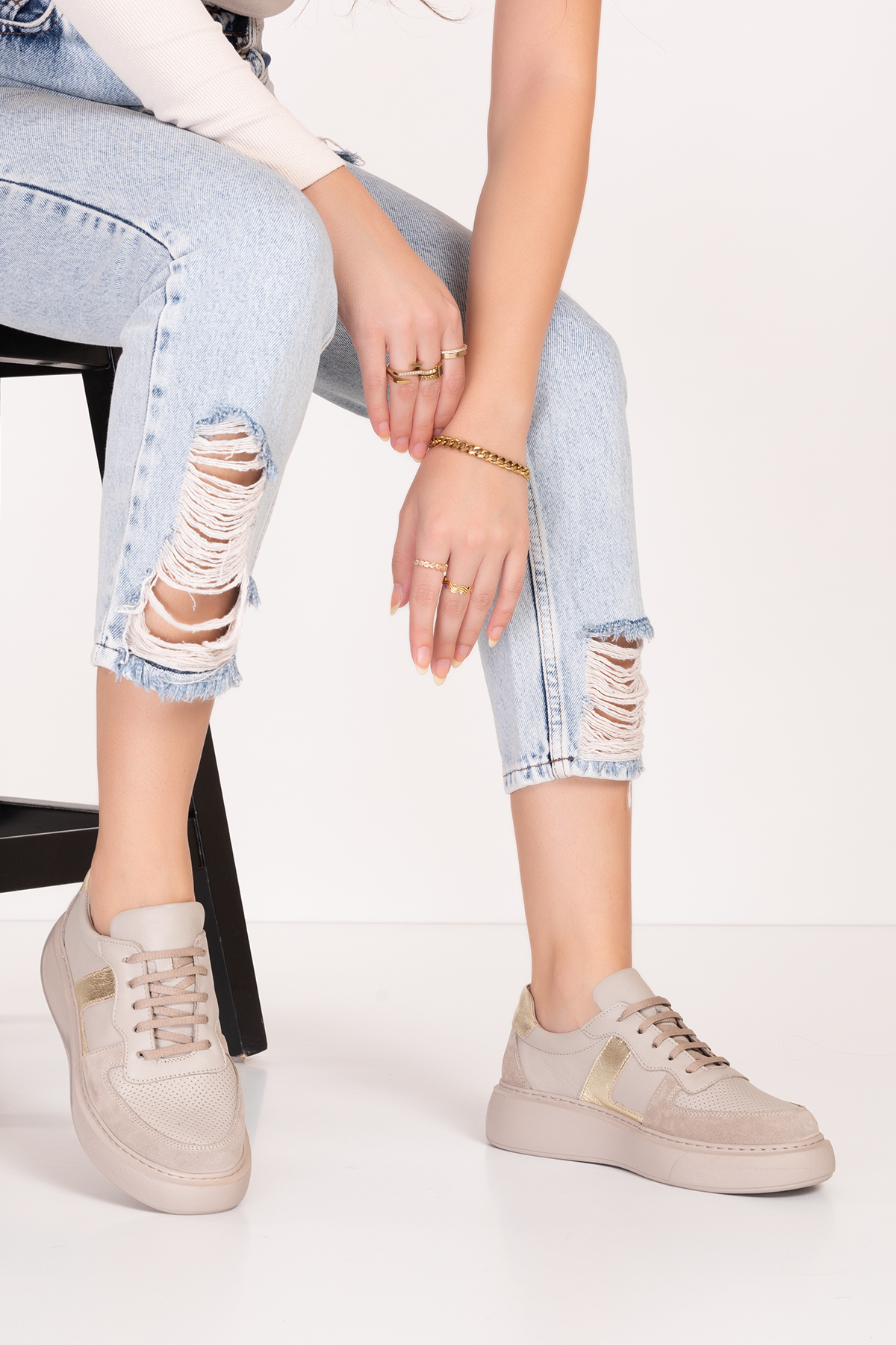 Gondol Hakiki Deri Rahat Günlük Ayakkabı pkr.918 - Görsel 7