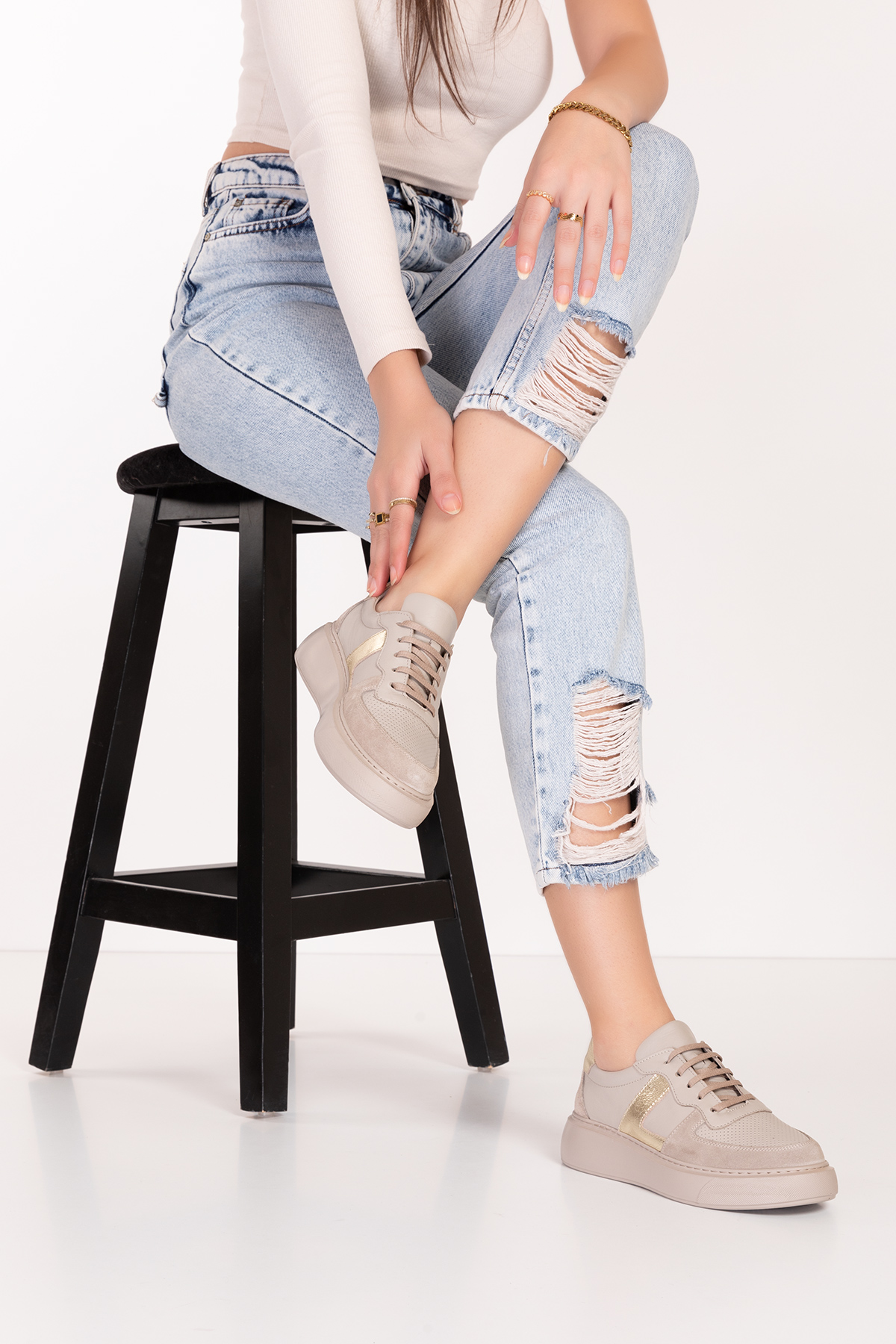 Gondol Hakiki Deri Rahat Günlük Ayakkabı pkr.918 - Görsel 8