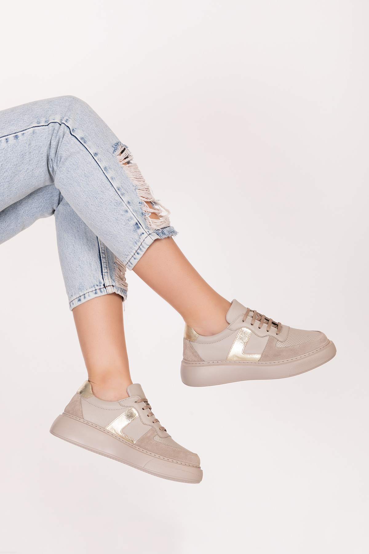 Gondol Hakiki Deri Rahat Günlük Ayakkabı pkr.918 - Görsel 9