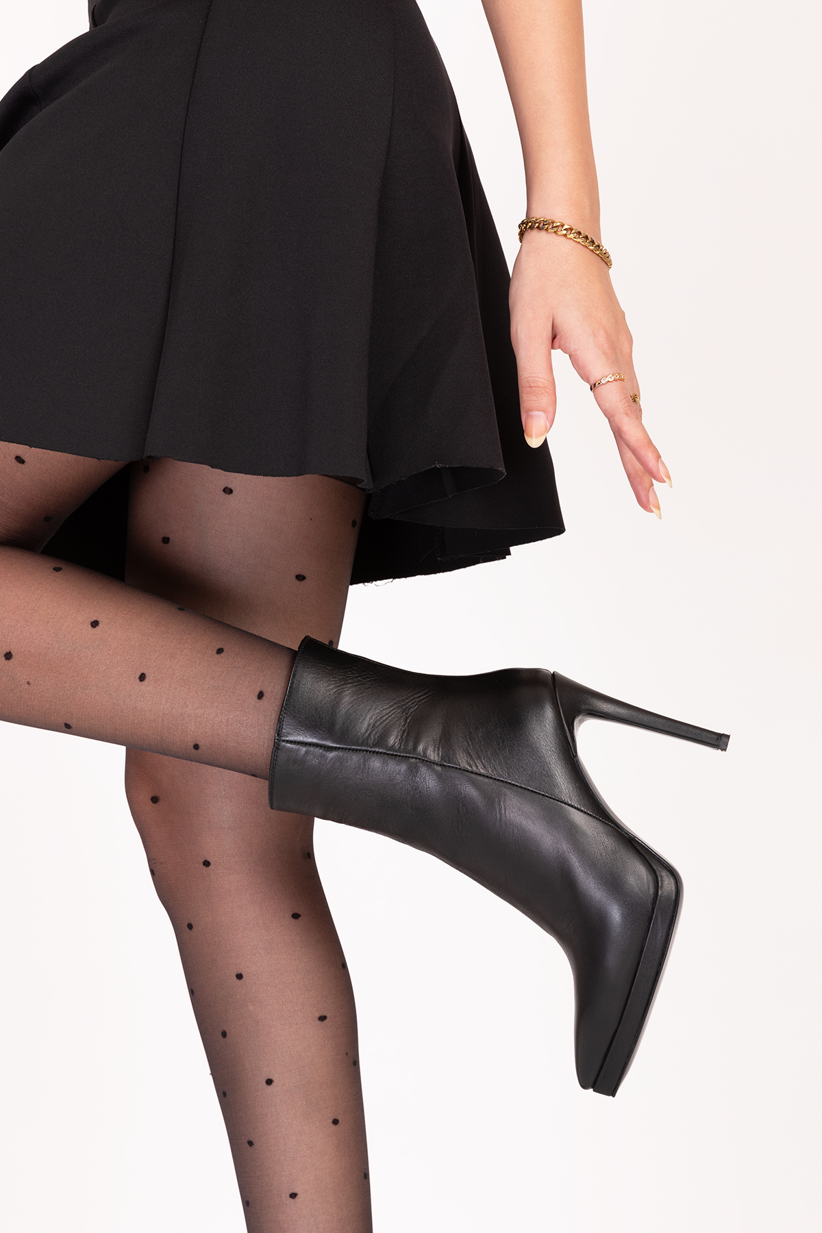 Gondol Kadın Hakiki Deri İnce Topuklu Şık Bot mnz.240080 - Görsel 9