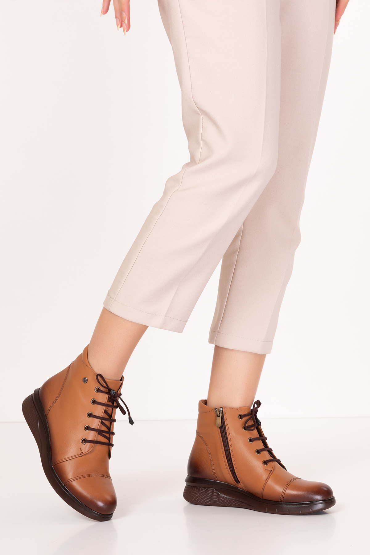 Gondol Hakiki Deri Anatomik Taban Rahat Günlük Bot usl.2122 - Görsel 3