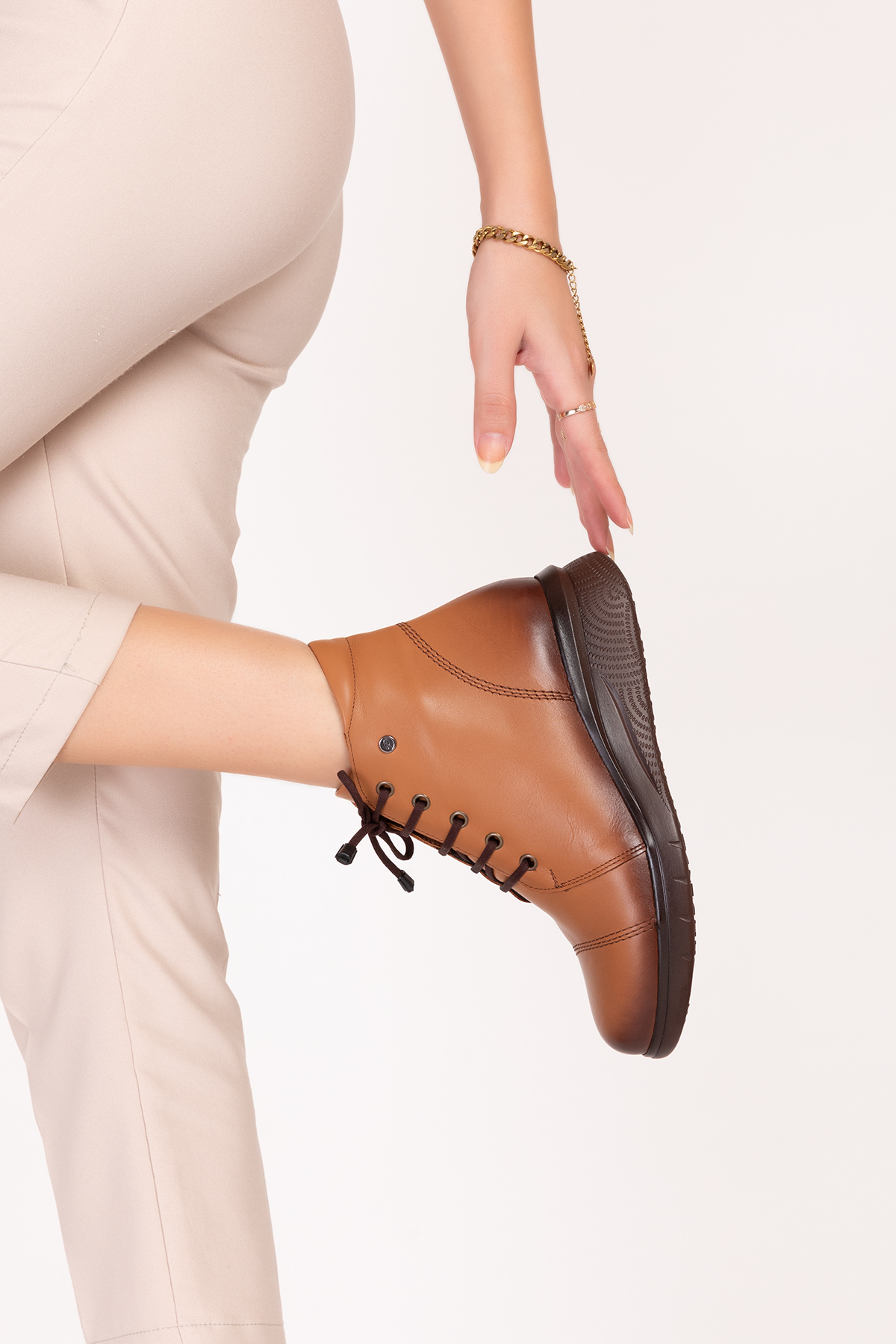 Gondol Hakiki Deri Anatomik Taban Rahat Günlük Bot usl.2122 - Görsel 6