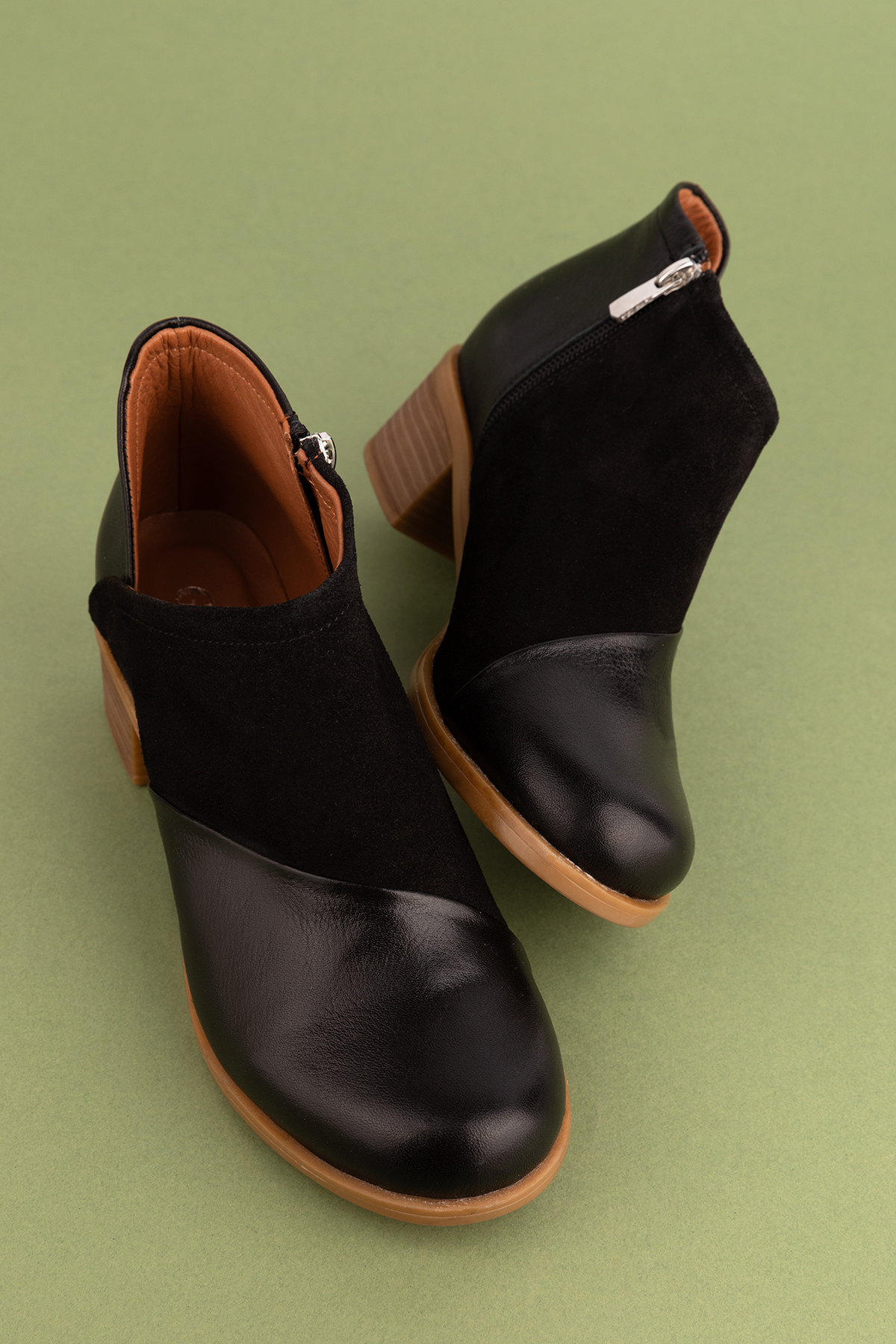 Gondol Kadın Hakiki Deri Klasik Topuklu Bot anl.2790 - Görsel 3