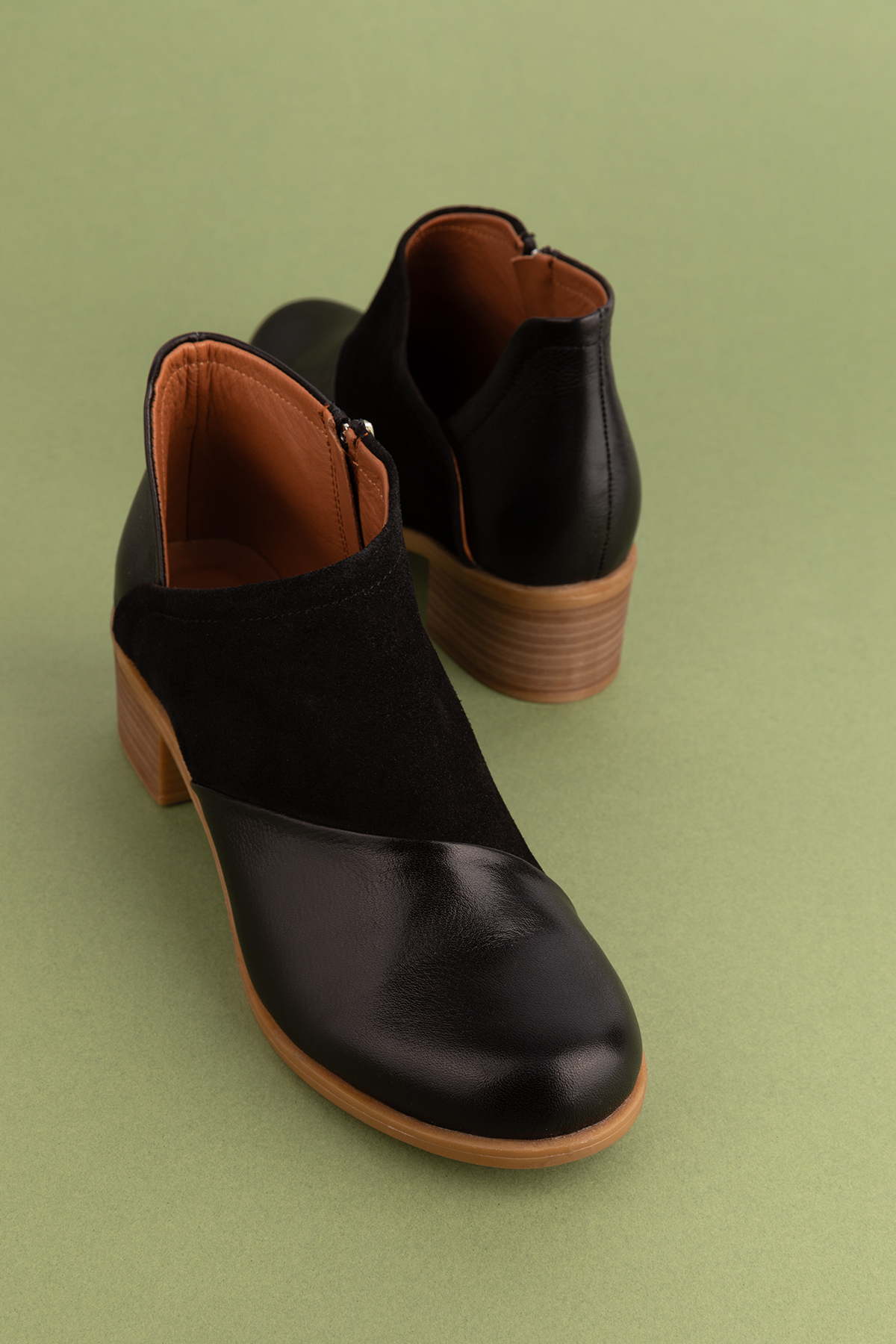 Gondol Kadın Hakiki Deri Klasik Topuklu Bot anl.2790 - Görsel 9