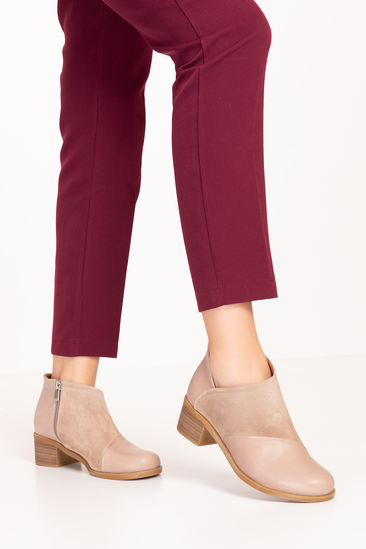 Gondol Kadın Hakiki Deri Klasik Topuklu Bot anl.2790 - Görsel 5