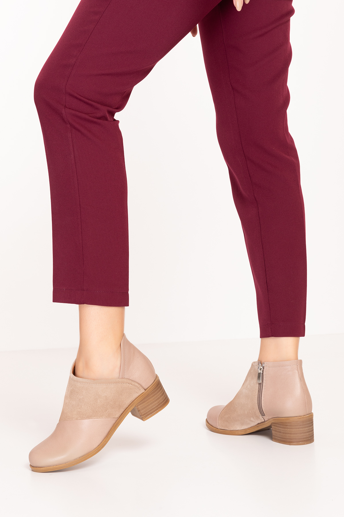 Gondol Kadın Hakiki Deri Klasik Topuklu Bot anl.2790 - Görsel 6