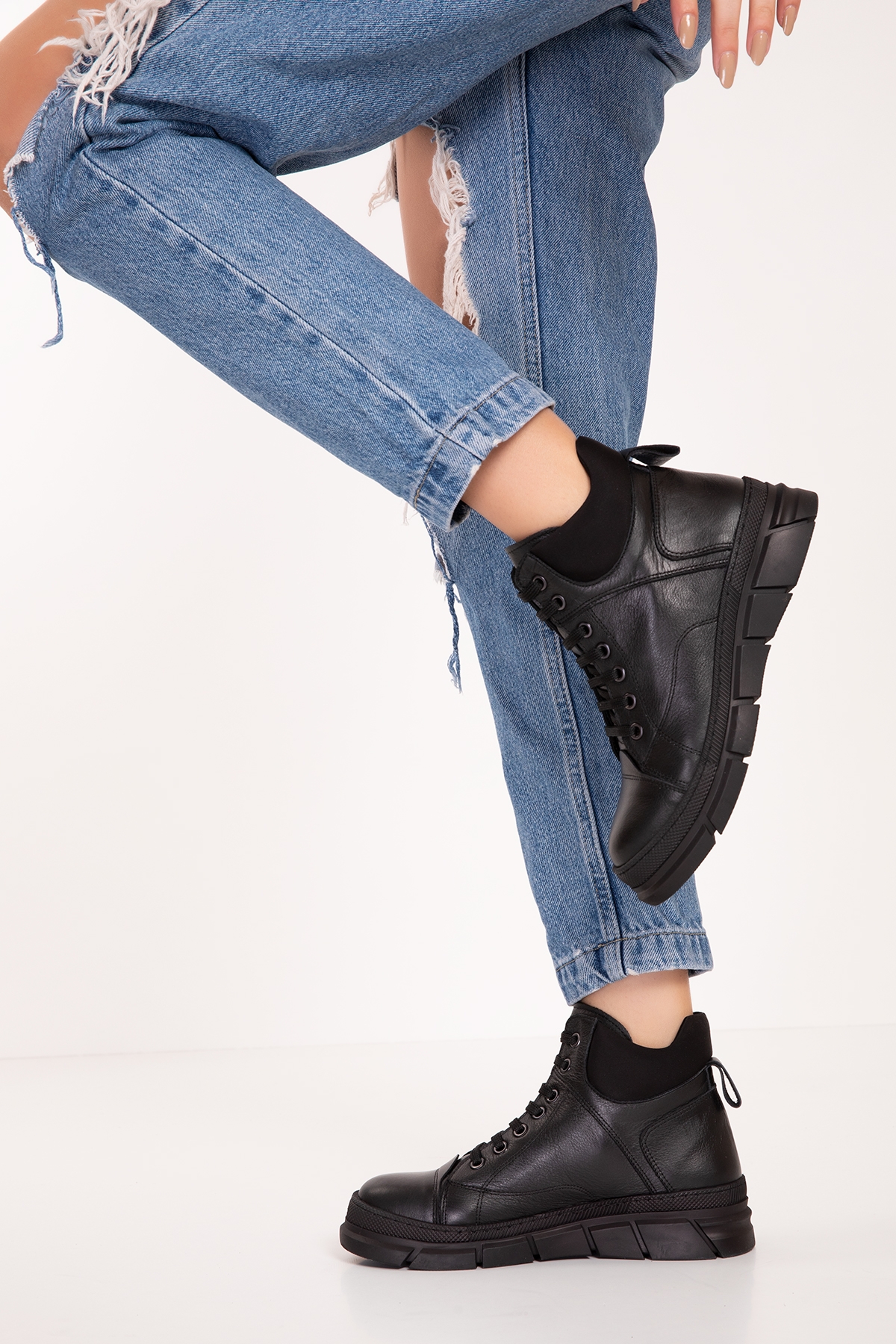 Gondol Hakiki Deri Günlük Kısa Bot alpx.176 - Görsel 4