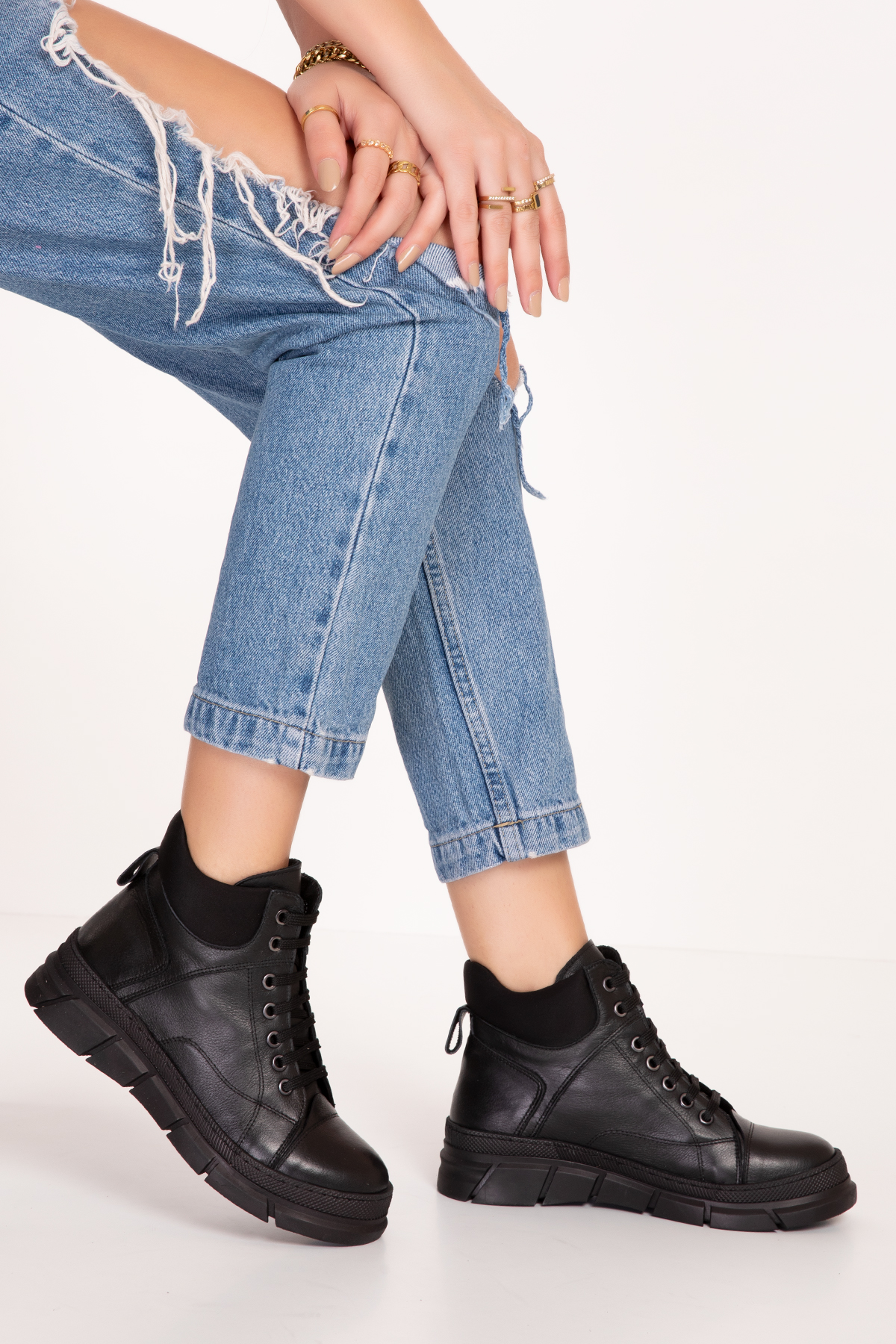 Gondol Hakiki Deri Günlük Kısa Bot alpx.176 - Görsel 7