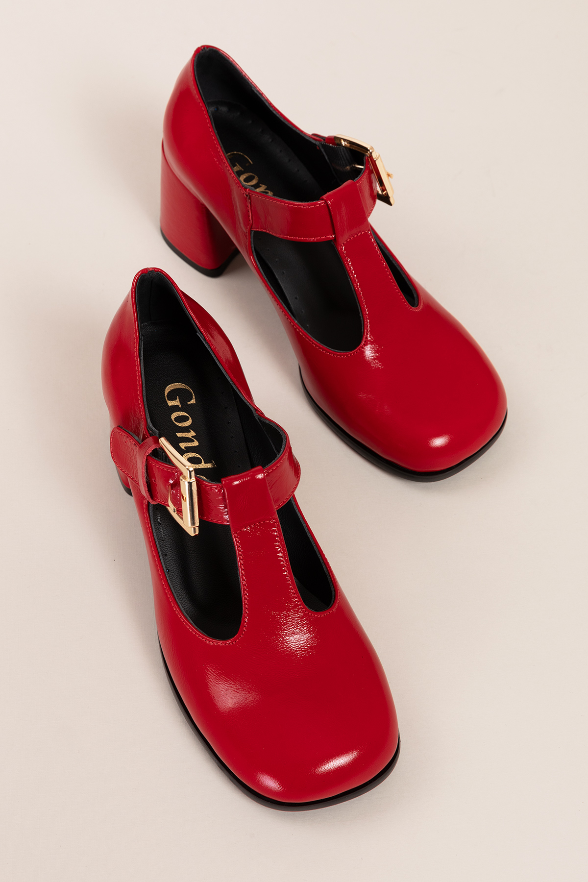 Gondol Kadın Hakiki Deri Yuvarlak Küt Burun Şık Topuklu Ayakkabı mnz.24524 - Görsel 7