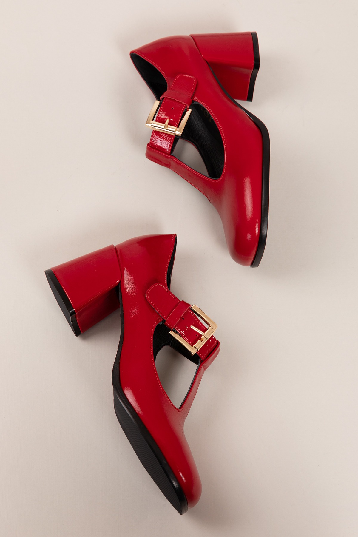 Gondol Kadın Hakiki Deri Yuvarlak Küt Burun Şık Topuklu Ayakkabı mnz.24524 - Görsel 8