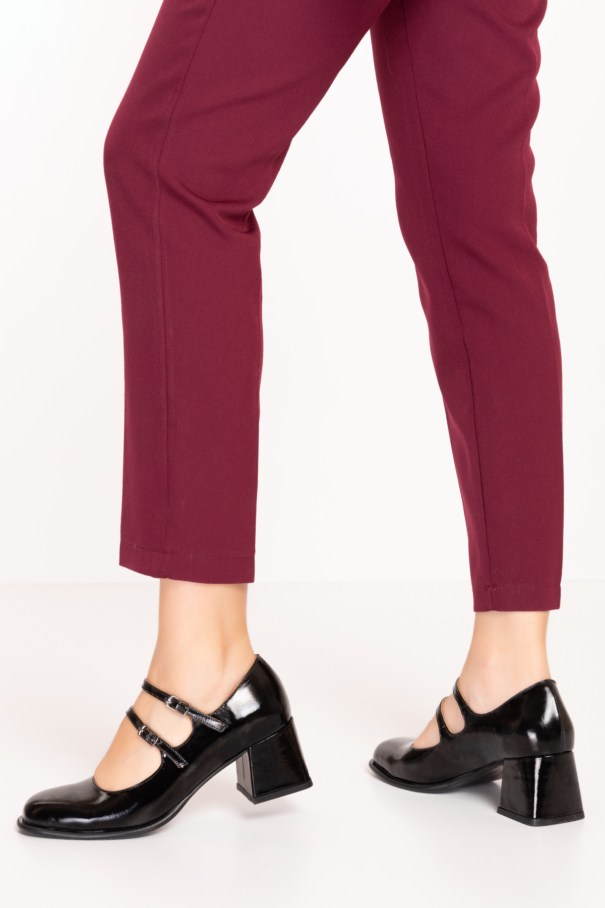 Gondol Kadın Hakiki Deri Çift Bantlı Topuklu Ayakkabı ss.417 - Görsel 3