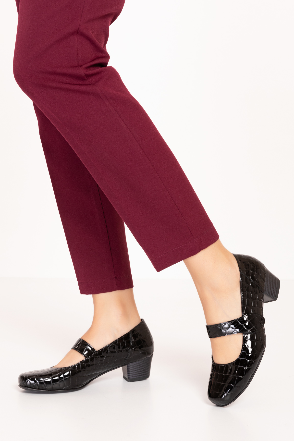 Gondol Hakiki Deri Orta Boy Topuklu Ayakkabı okn.5050 - Görsel 4