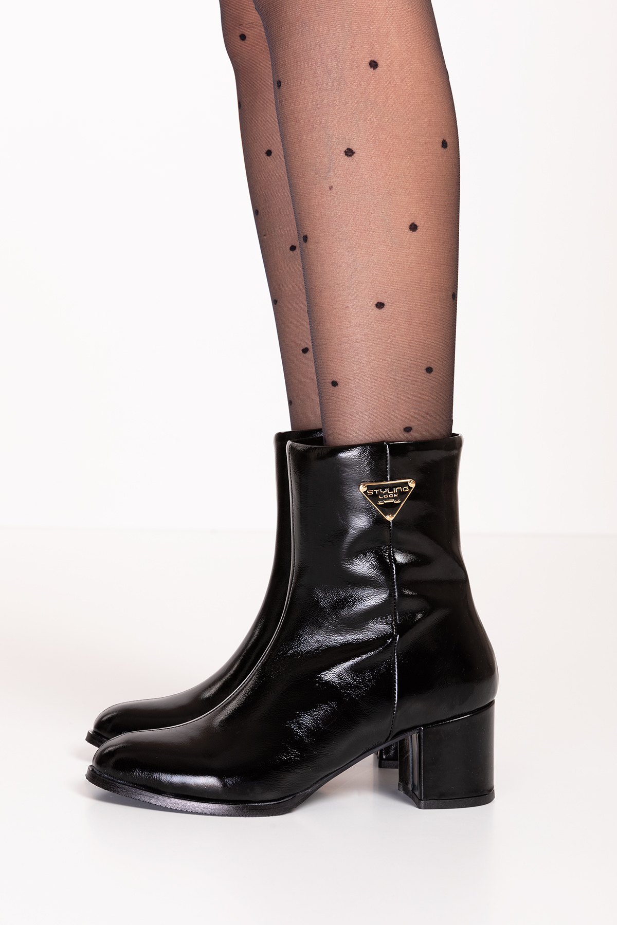 Gondol Kadın Hakiki Deri Klasik Topuklu Bot anl.3225 - Görsel 2