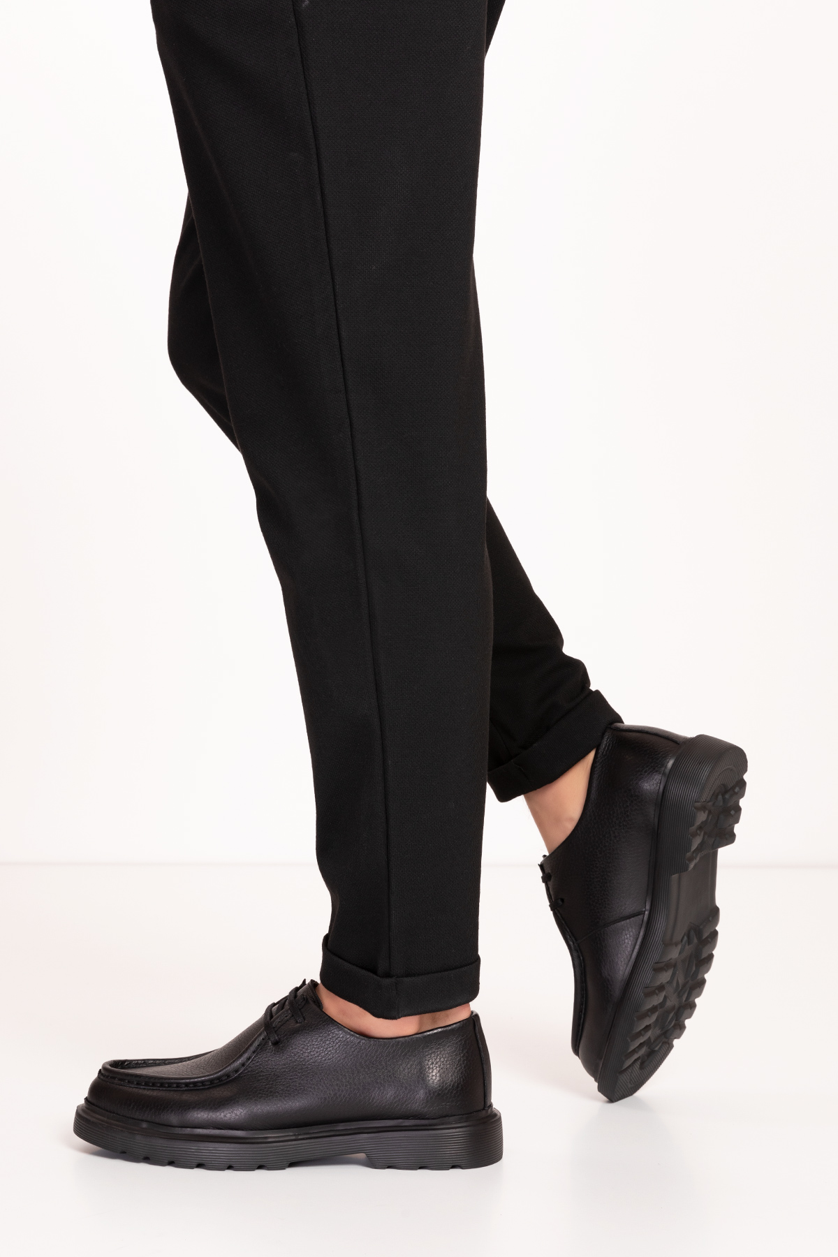 Gondol Içi Dışı Hakiki Deri Kalın Taban Oxford Rahat Ayakkabı src.913 - Görsel 6