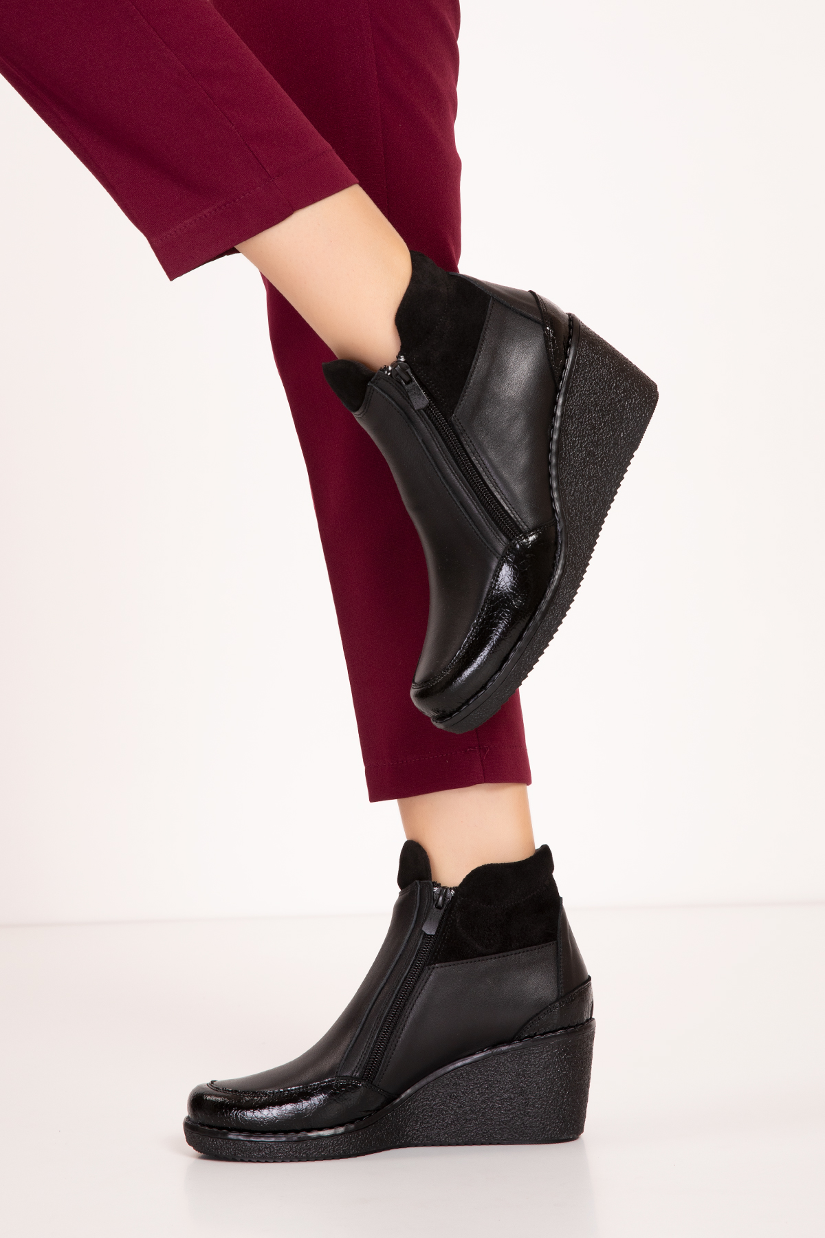 Gondol Kadın Hakiki Deri Günlük Anne Botu ell.7111 - Görsel 7