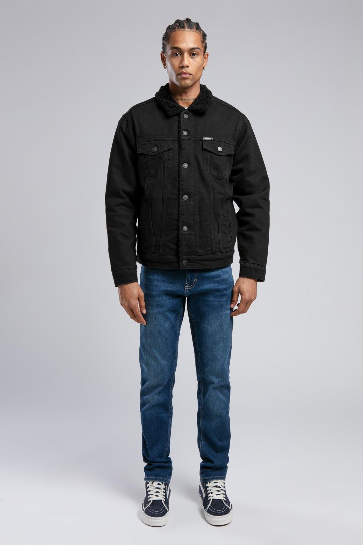 Lee★ プラピール4set Regular Fit Normal Kesim Bisiklet Yaka Baskılı Siyah Sweatshirt