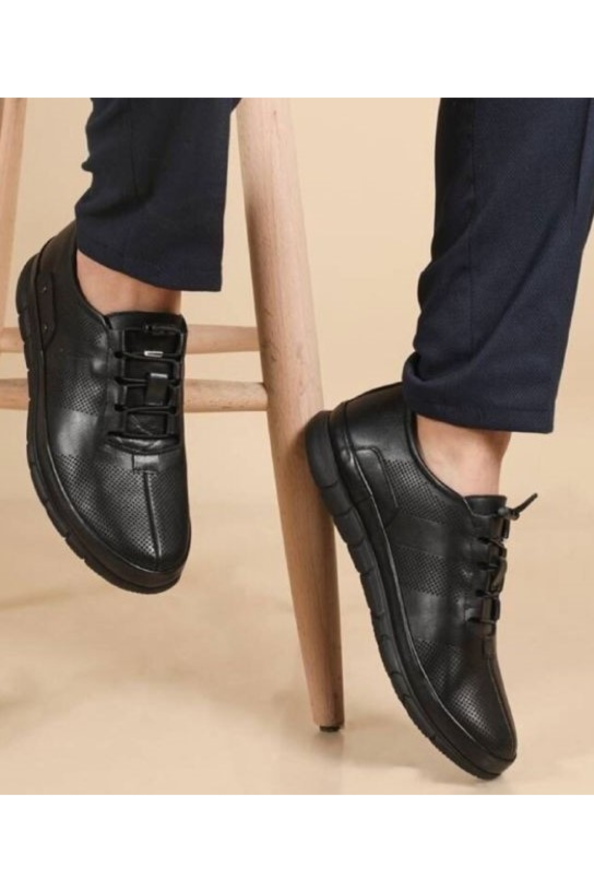 6022 %100 Hakiki Deri Casual Erkek Ayakkabı - Görsel 5