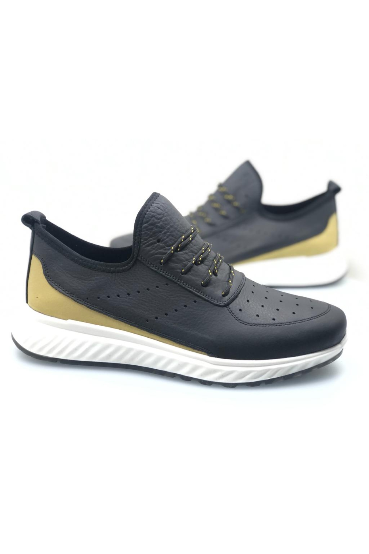6037 %100 Hakiki Yumuşak Deri Erkek Casual Ayakkabı - Görsel 5