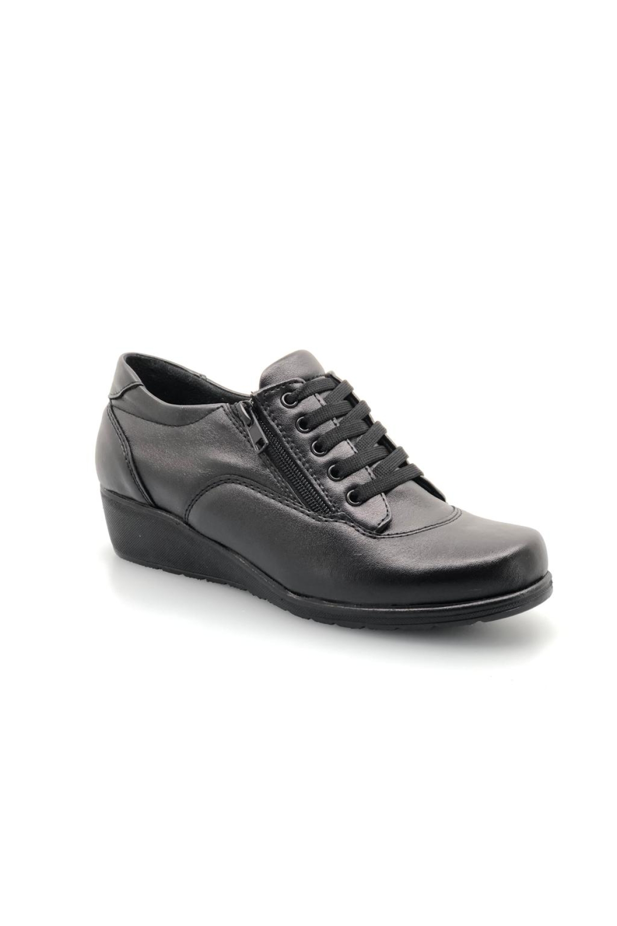 Berfilla Fermuarlı Oxford Klasik Kadın Ayakkabı - Görsel 3
