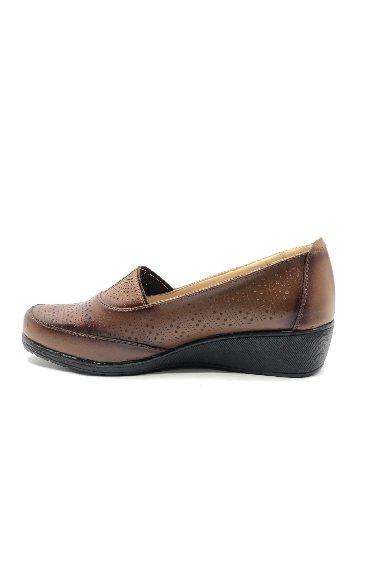 Berfilla Dr.Tavsiyeli İçi %100 Deri Anne Kadın Babet Ayakkabı - Görsel 4