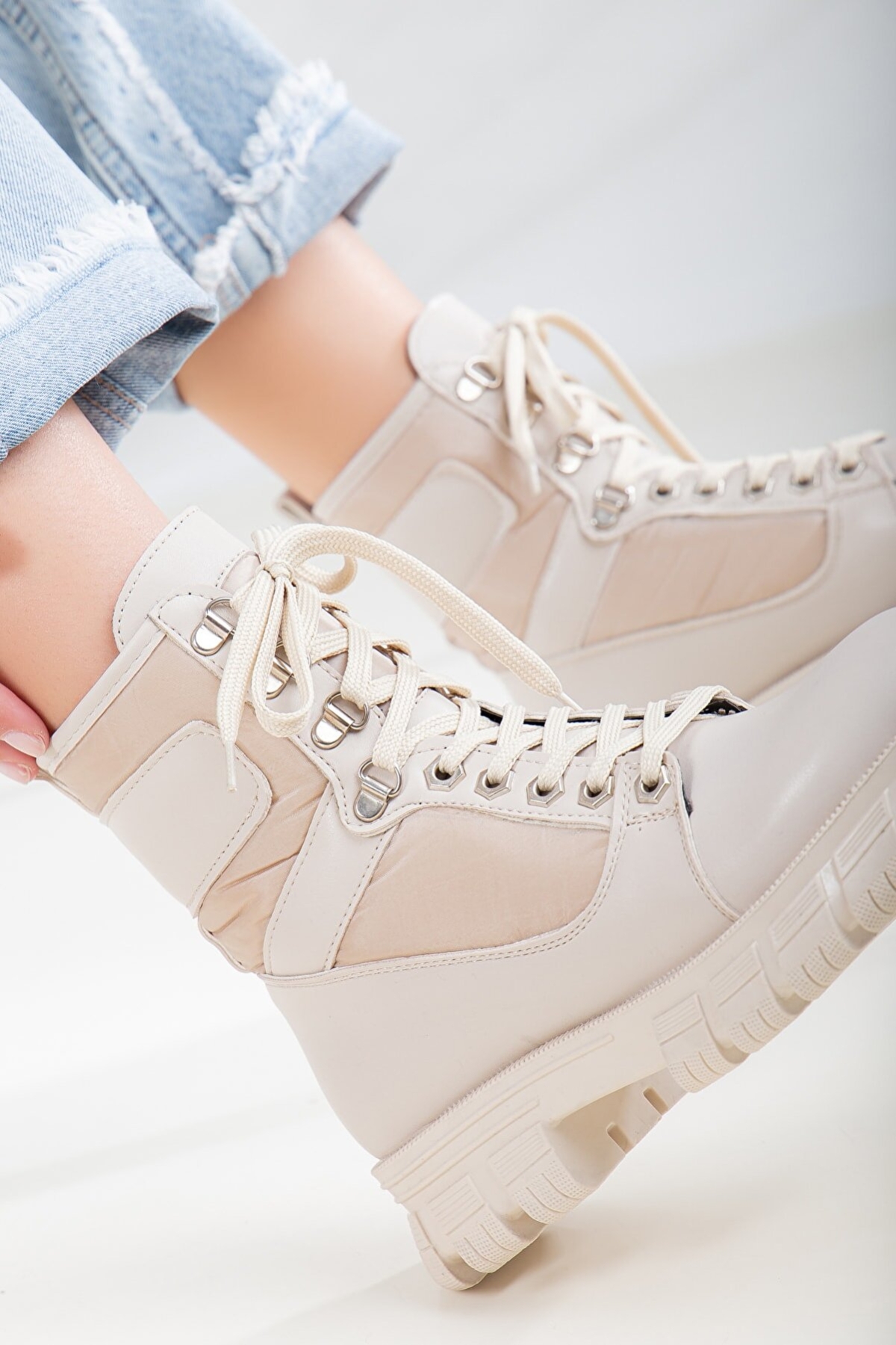 Çadır Kumaş Kadın Postal Bot - Görsel 5