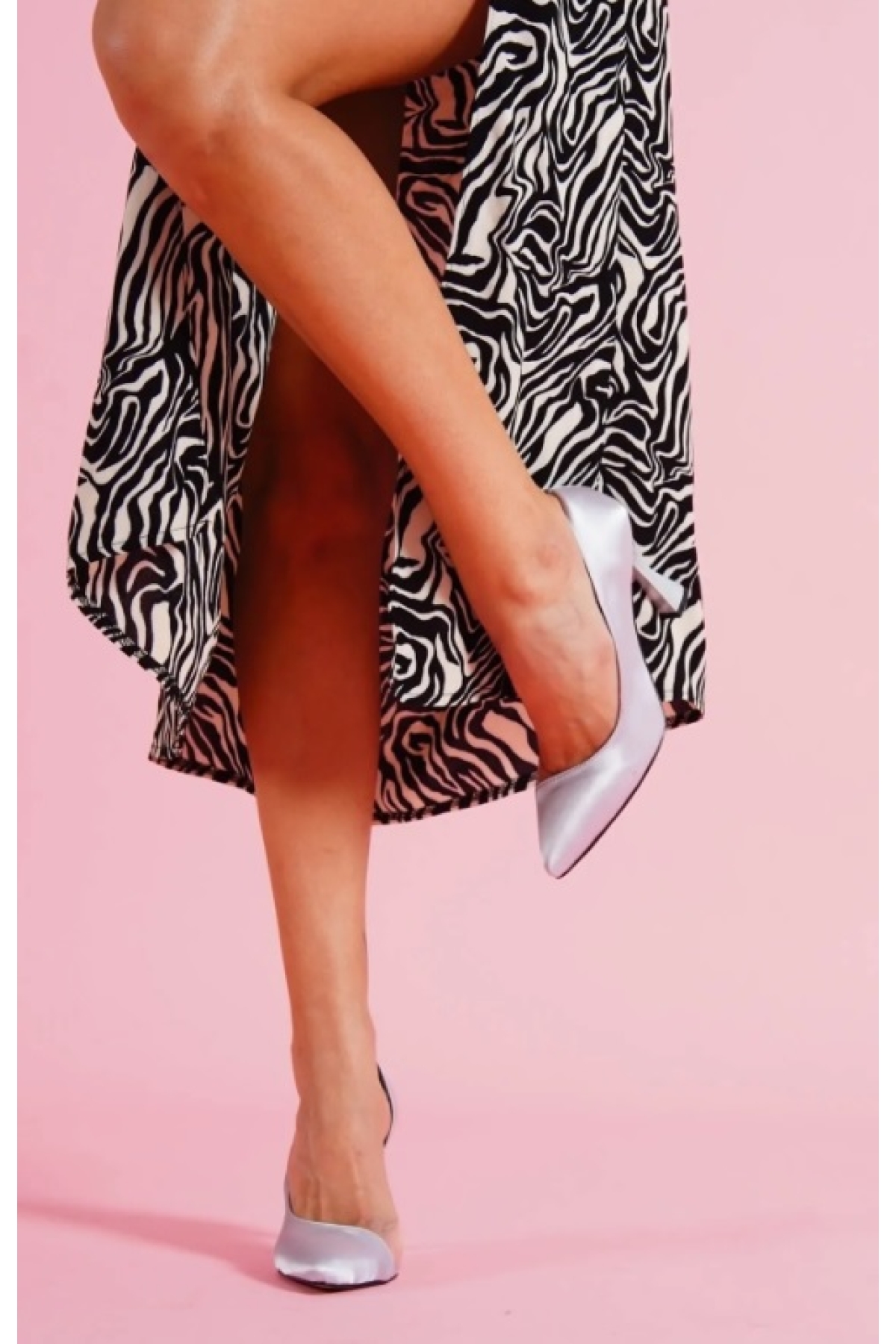 Kadeh Topuk Yanı Şeffaf Stiletto Kadın Topuklu Ayakkabı - Görsel 3