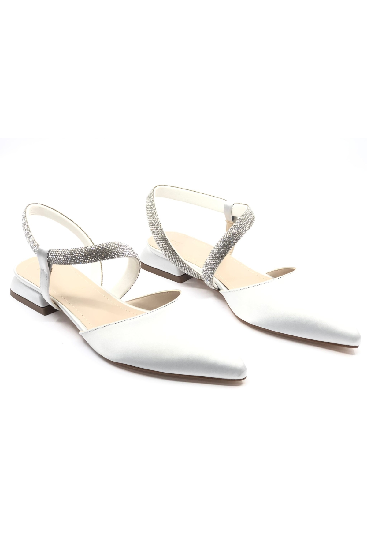 Şerit Taş Detaylı Kadın Klasik Babet Ayakkabı - Görsel 3