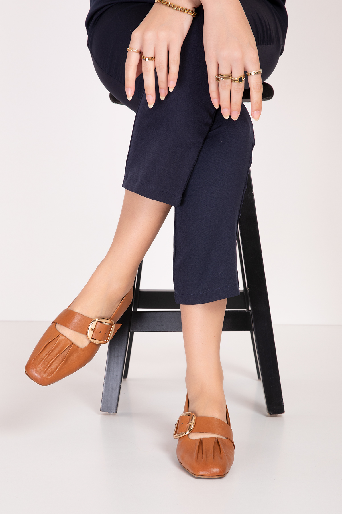 Gondol Hakiki Deri Babet Ayakkabı elnr.108 - Görsel 5