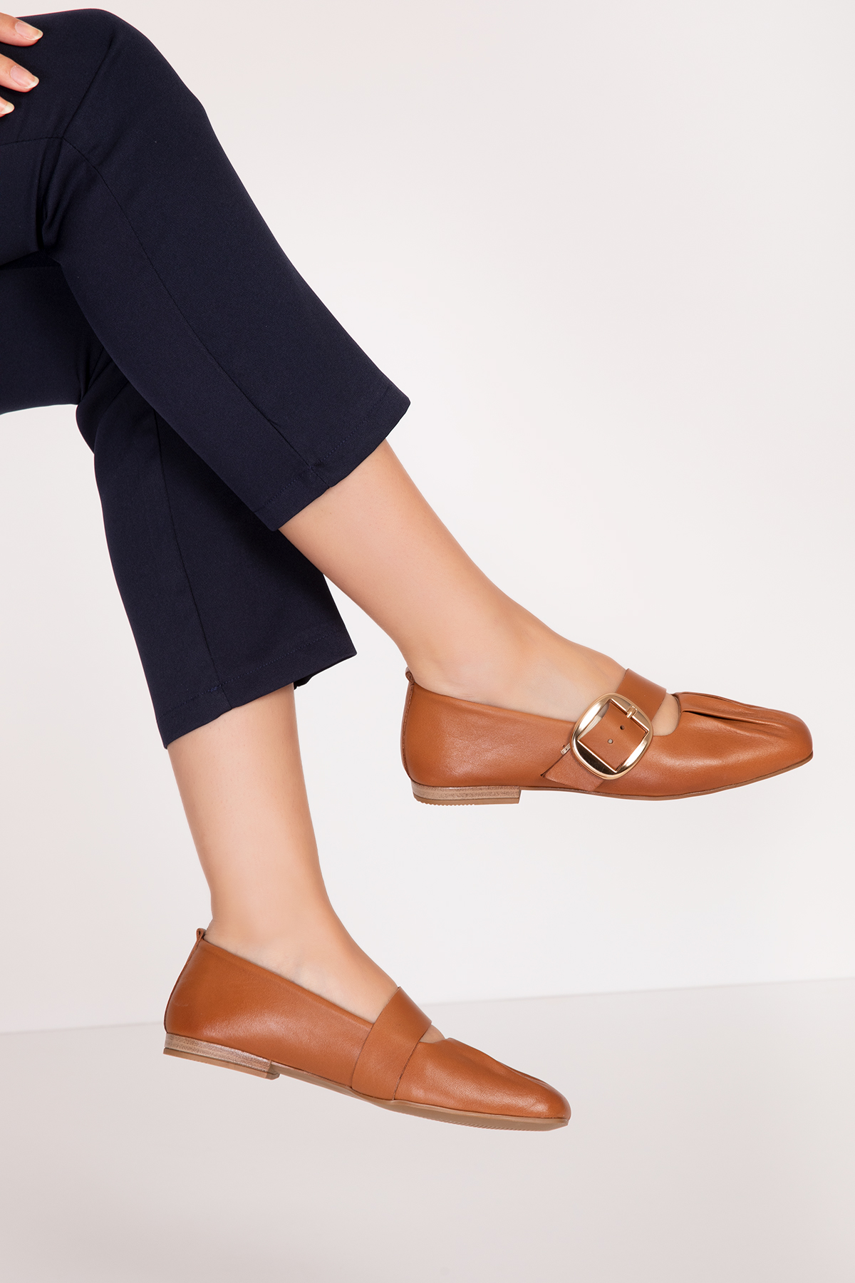 Gondol Hakiki Deri Babet Ayakkabı elnr.108 - Görsel 6