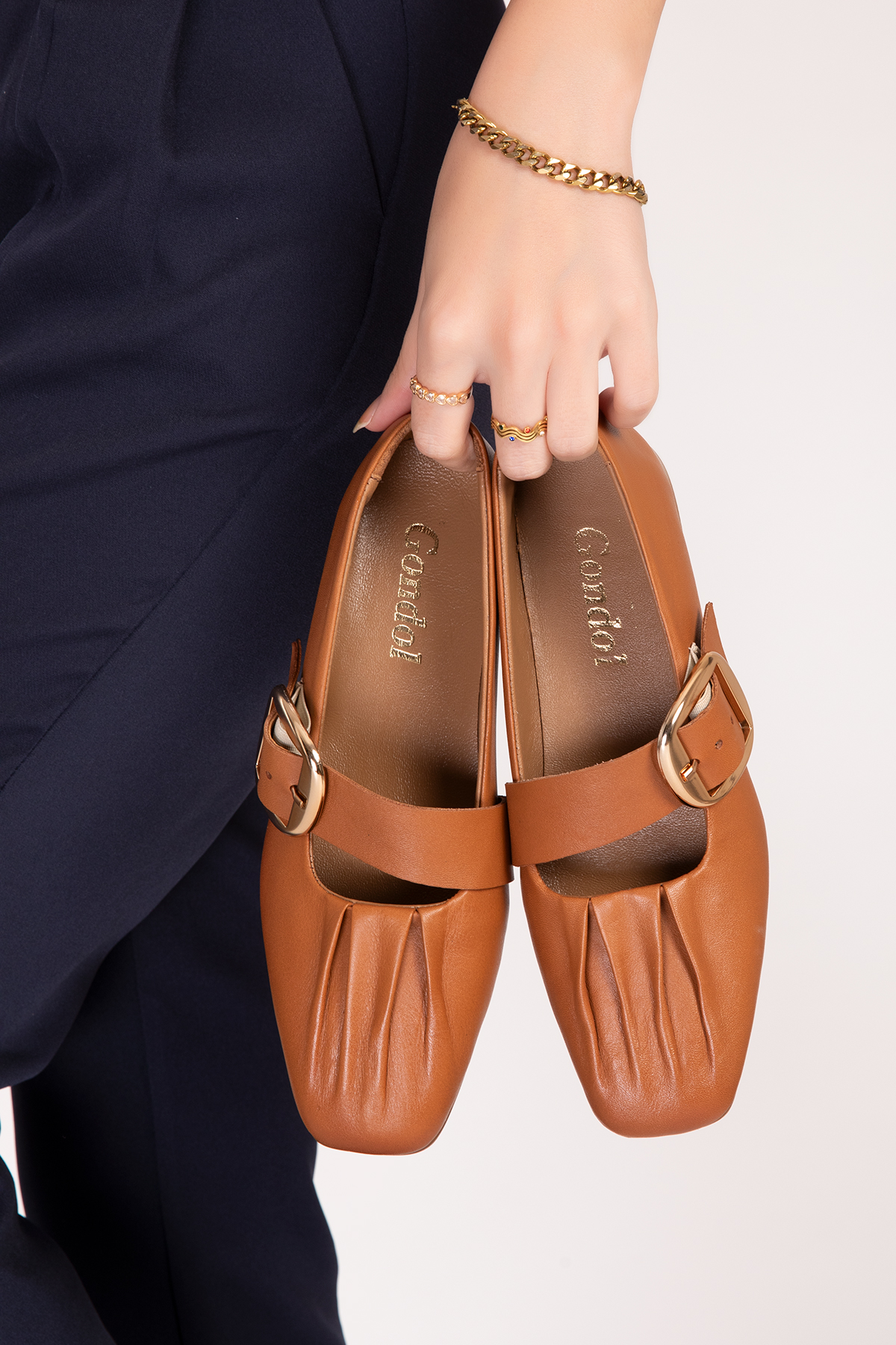 Gondol Hakiki Deri Babet Ayakkabı elnr.108 - Görsel 7